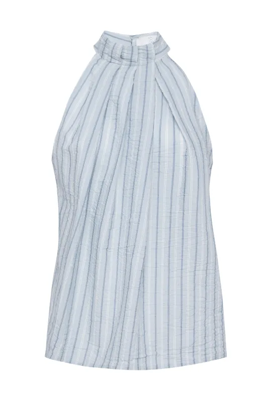 Striped Halter Tank Top sold by Tela