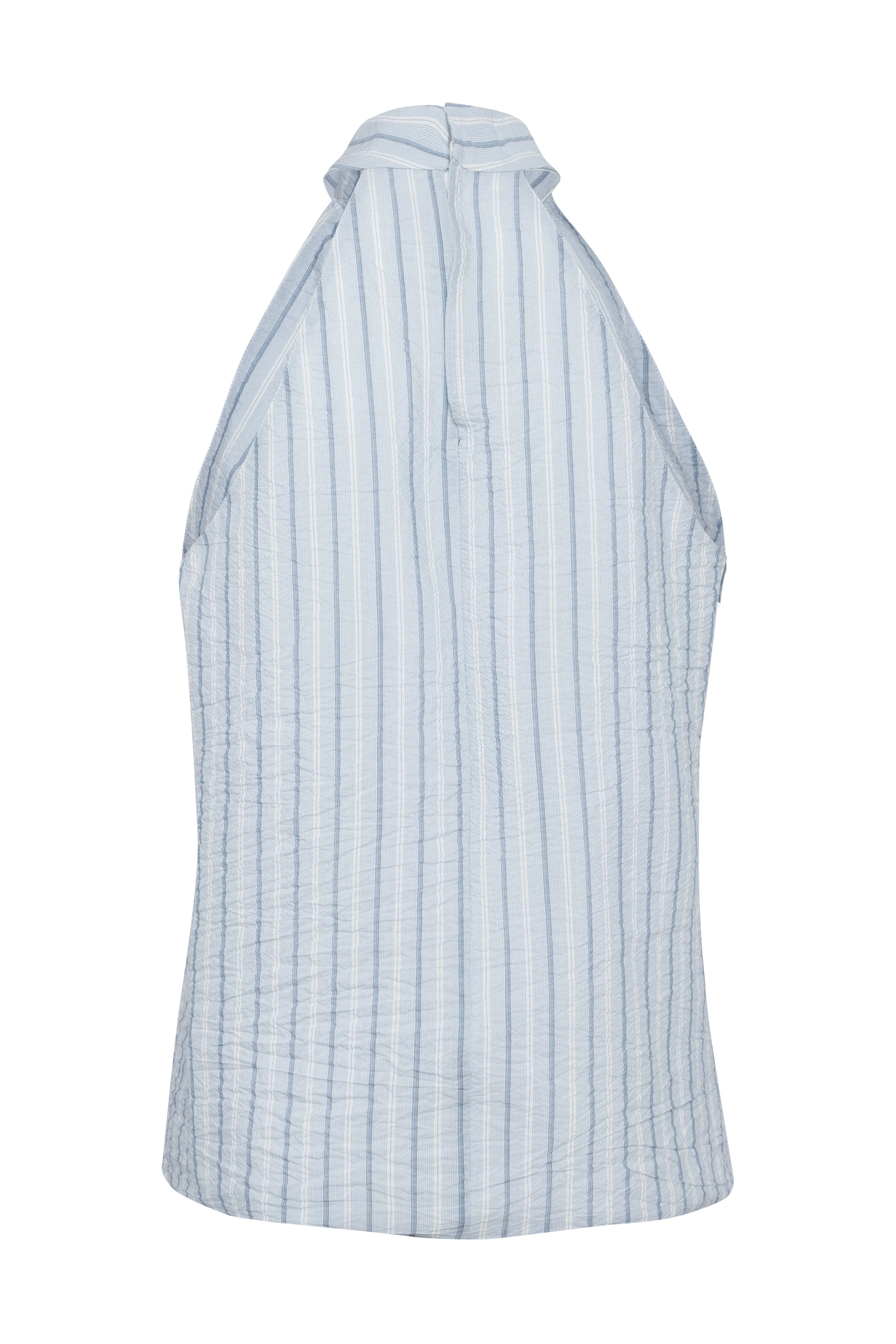 Striped Halter Tank Top sold by Tela product image thumbnail 2