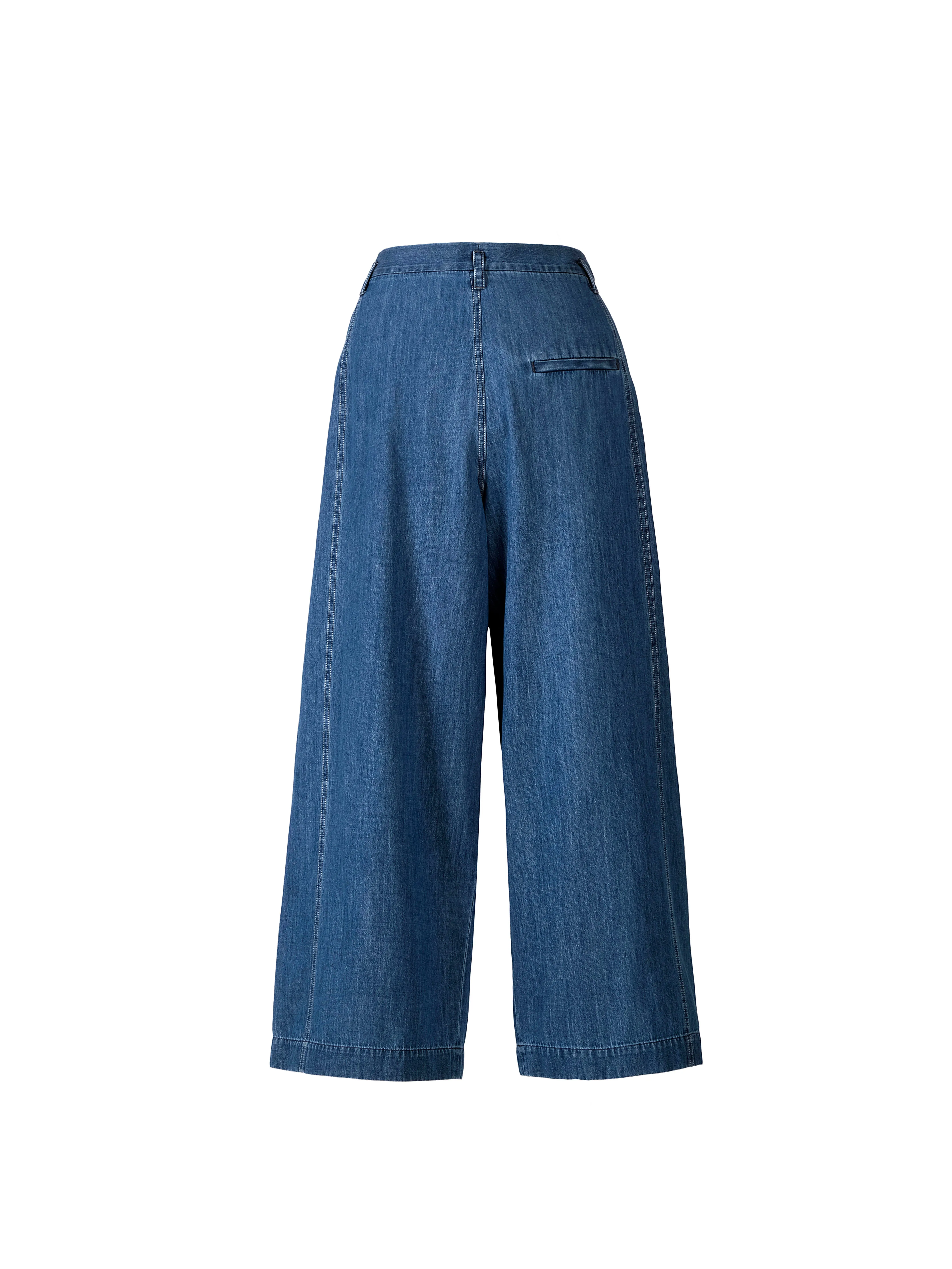 Wide-Leg Cotton Denim Trousers With Elasticated Waistband sold by Tela product image thumbnail 2