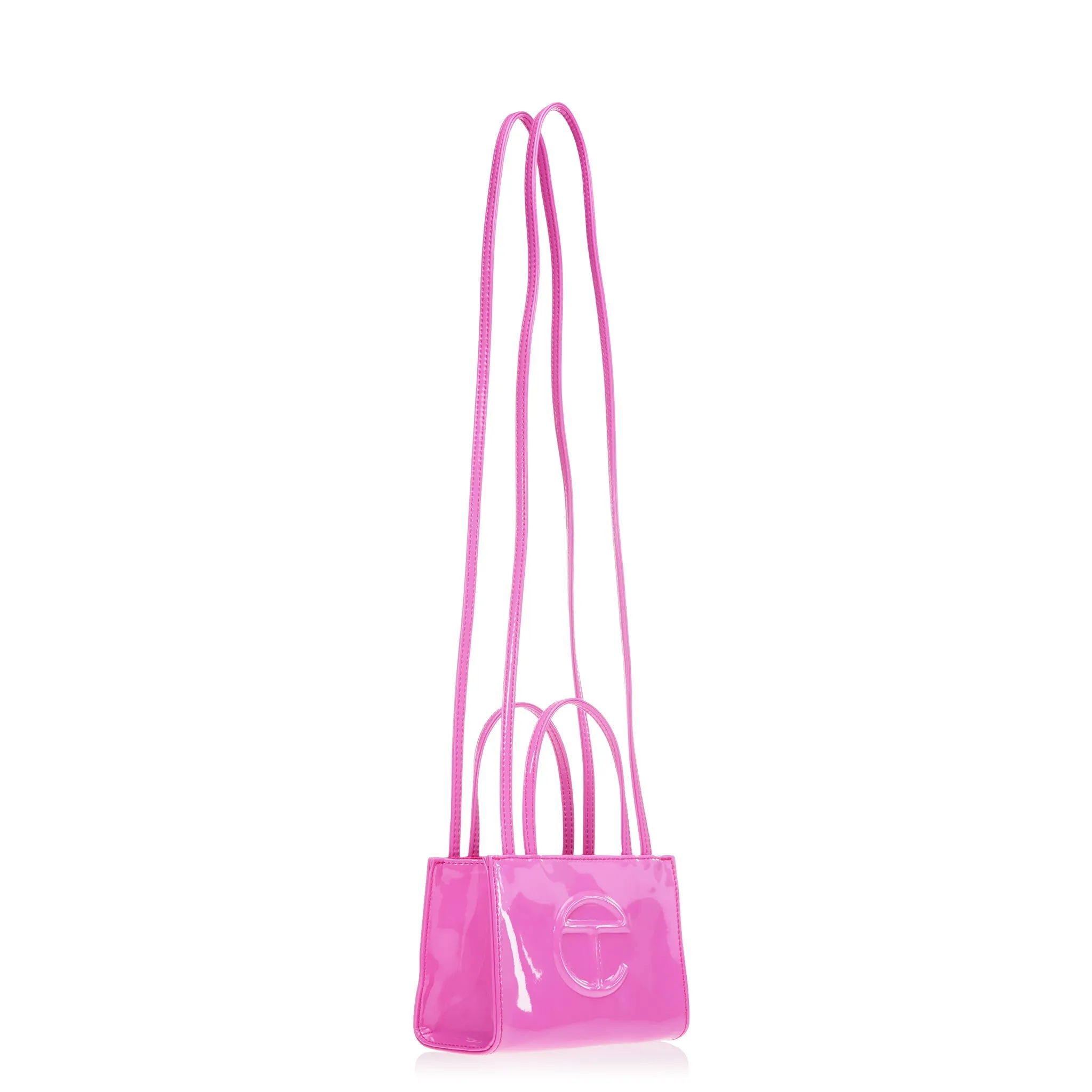 Small Shopping Bag - Pink Patent sold by Telfar product image thumbnail 2