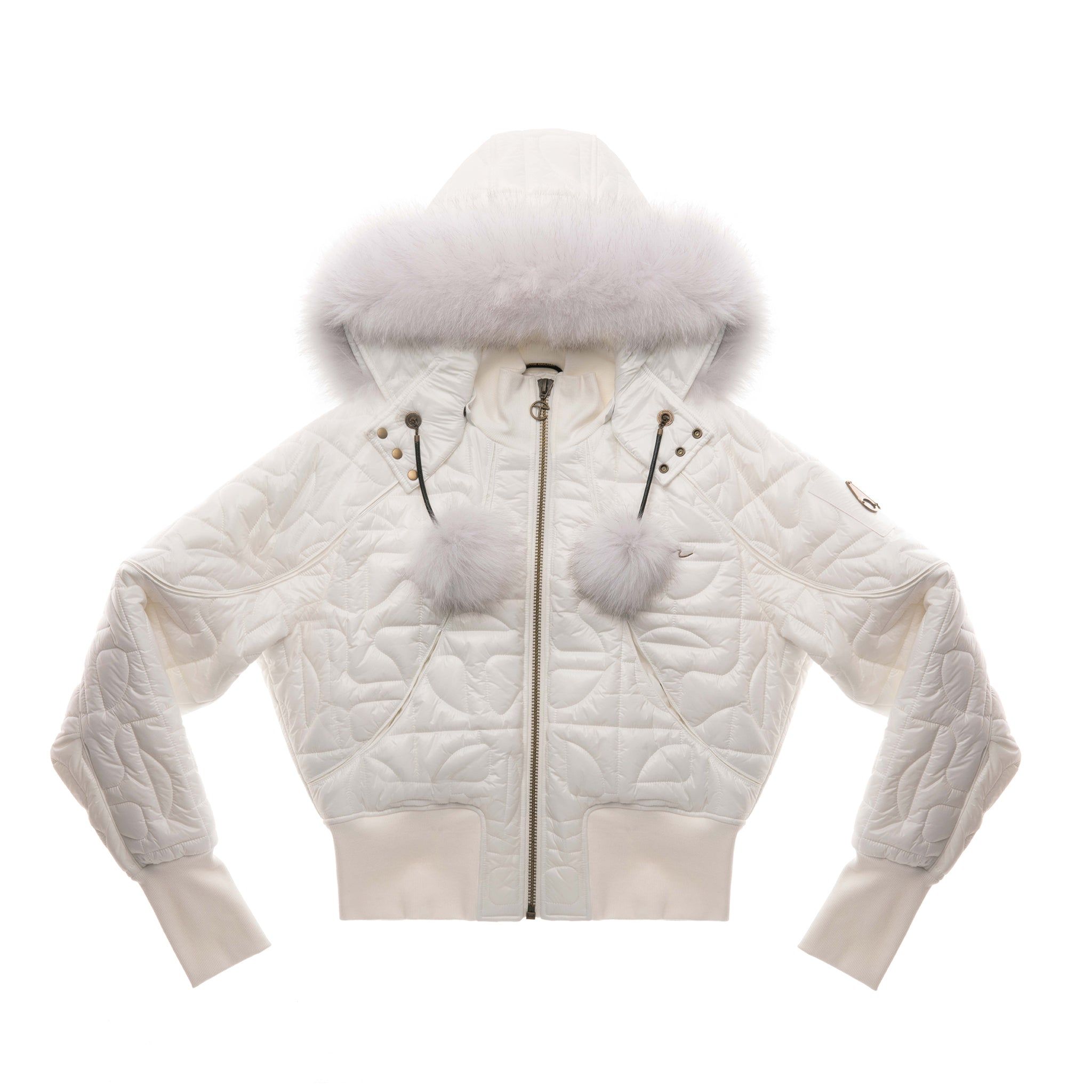 Moose Knuckles x Telfar Quilted Bomber - Pearl/Fox sold by Telfar