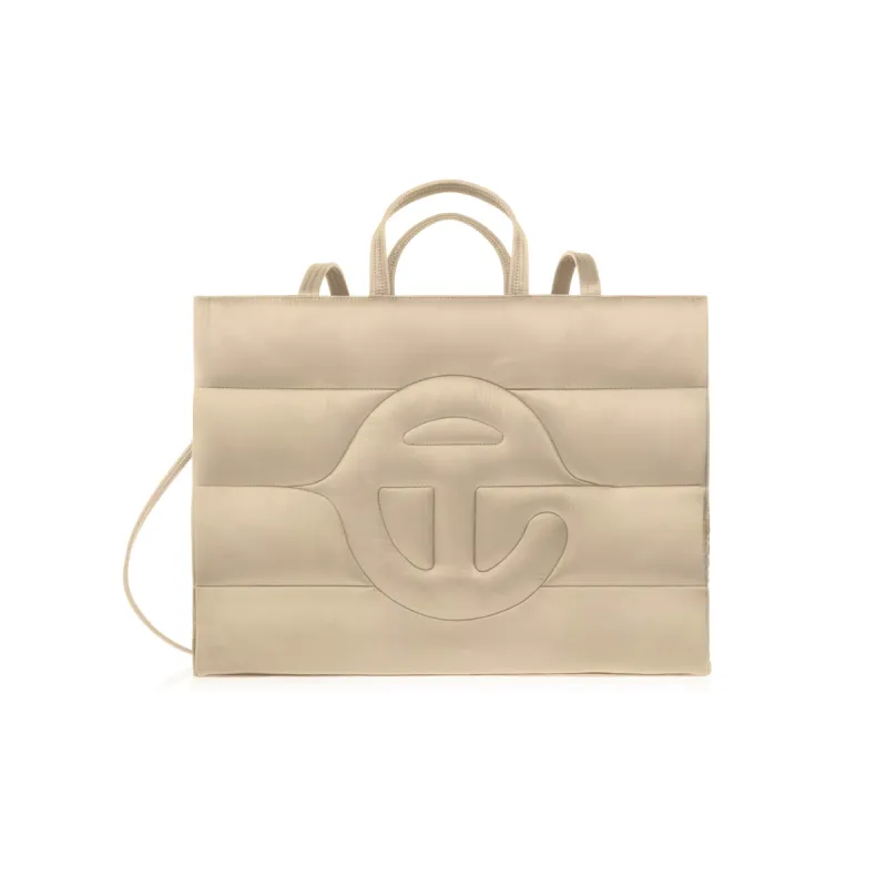 Large Puff Shopper - Cream sold by Telfar