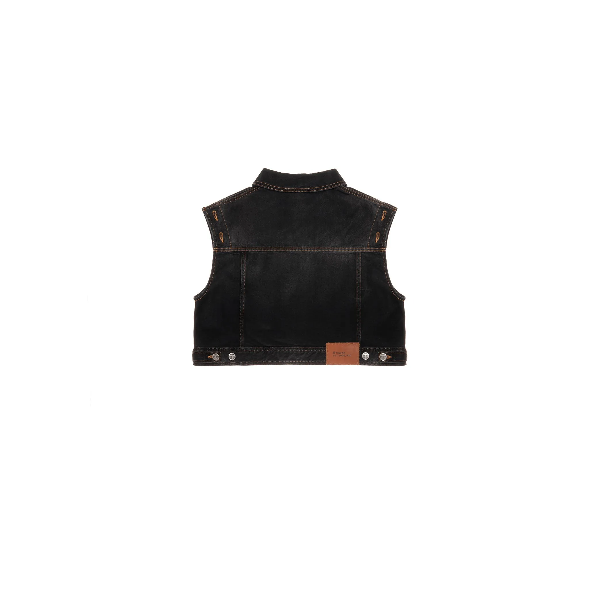 Cropped Detachable Jean Jacket - Black sold by Telfar product image thumbnail 4