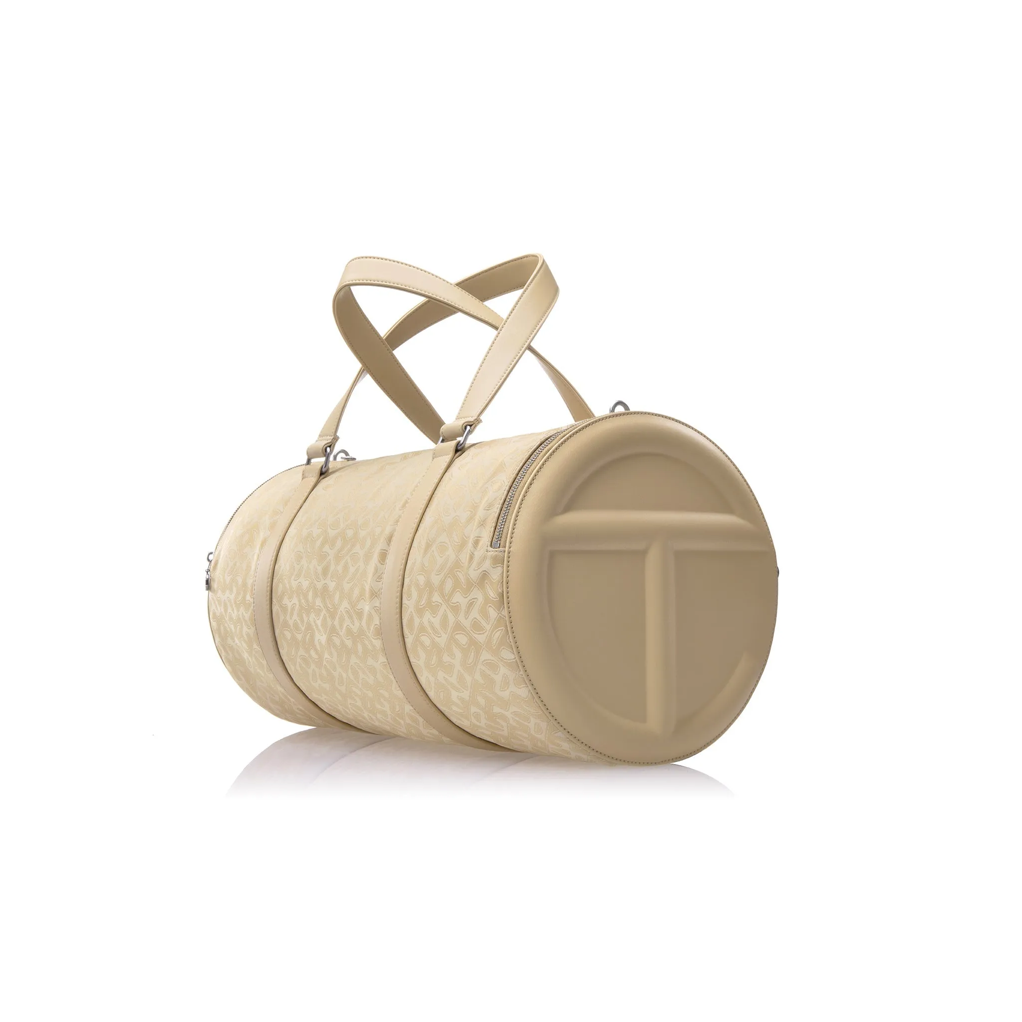 Large Jacquard Telfar Duffle - Cream Monogram sold by Telfar