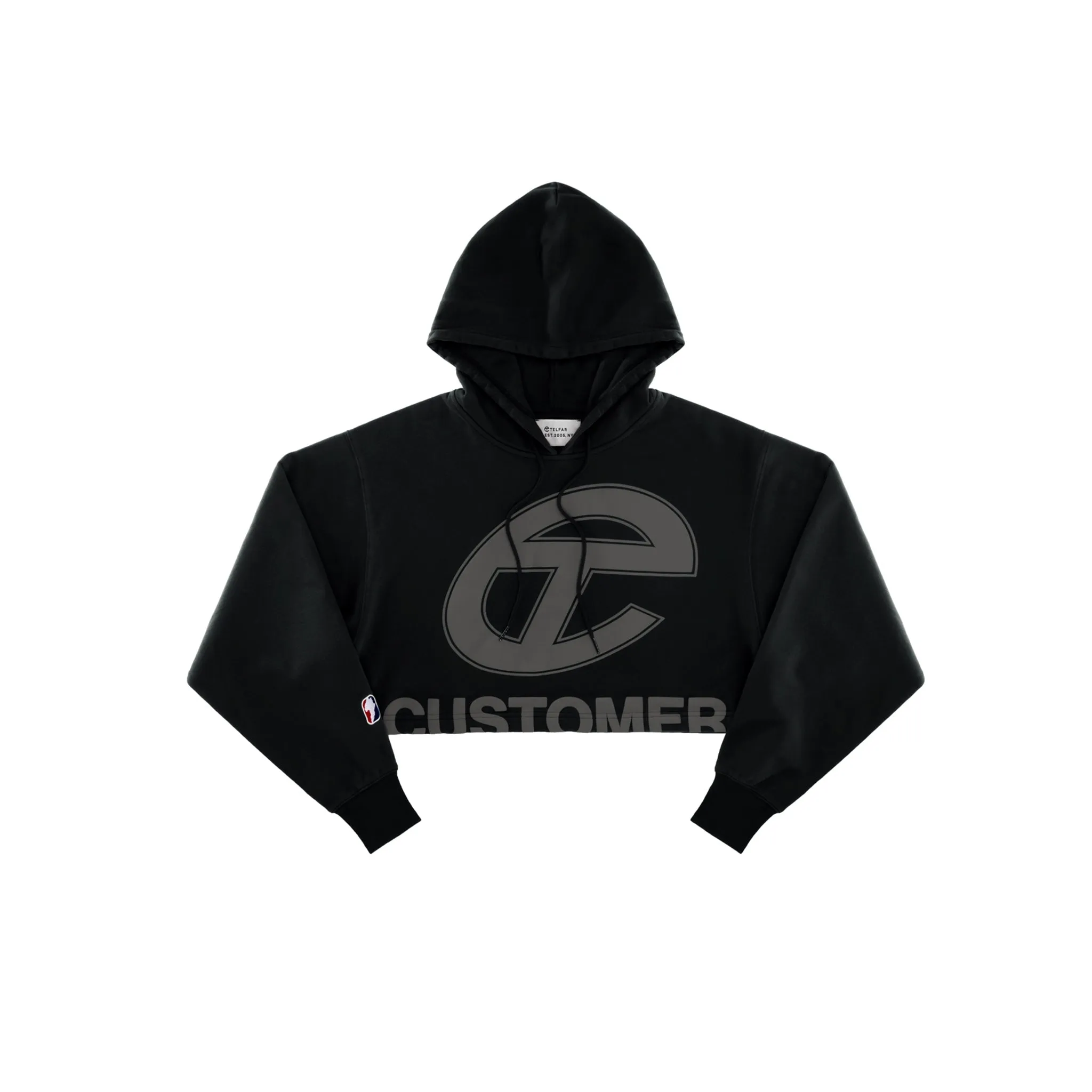 Crop Hoodie - Black sold by Telfar product image thumbnail 2