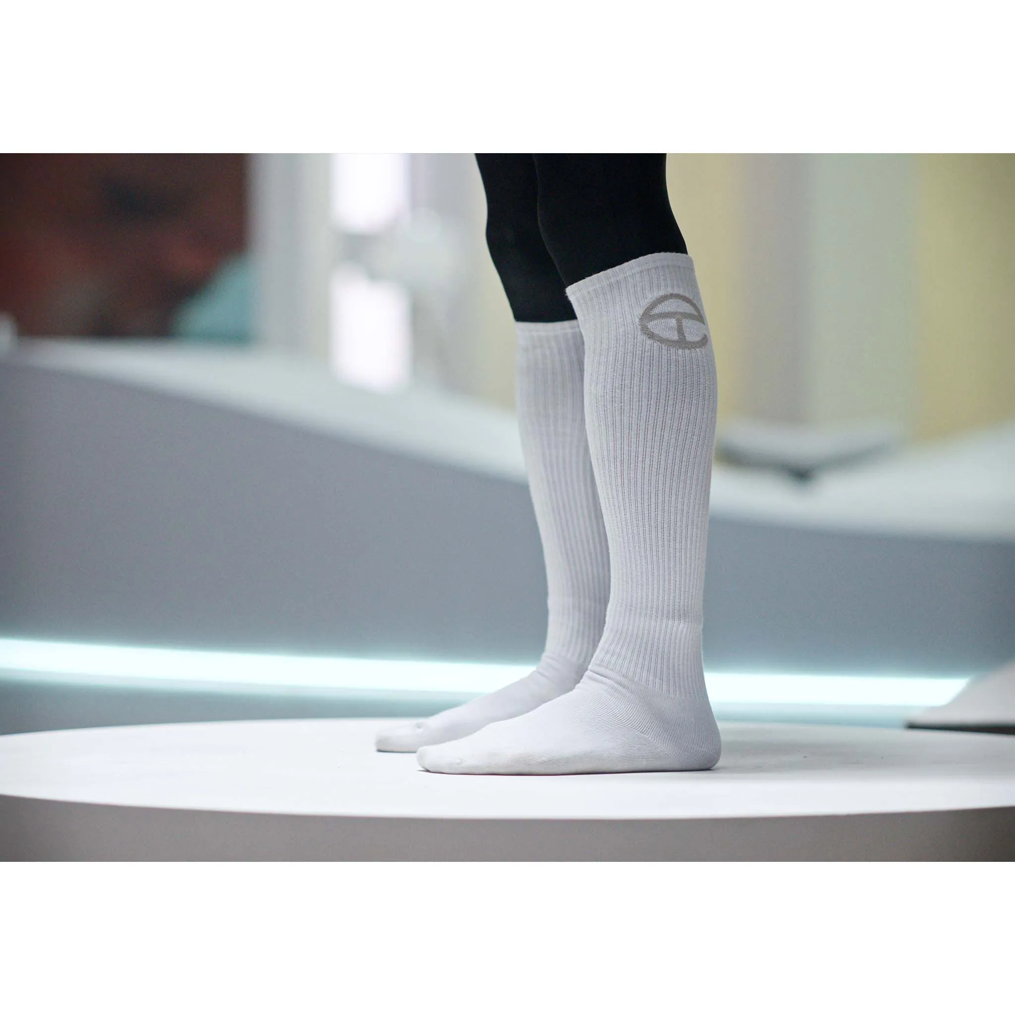 Telfar Logo Socks - White sold by Telfar product image thumbnail 3