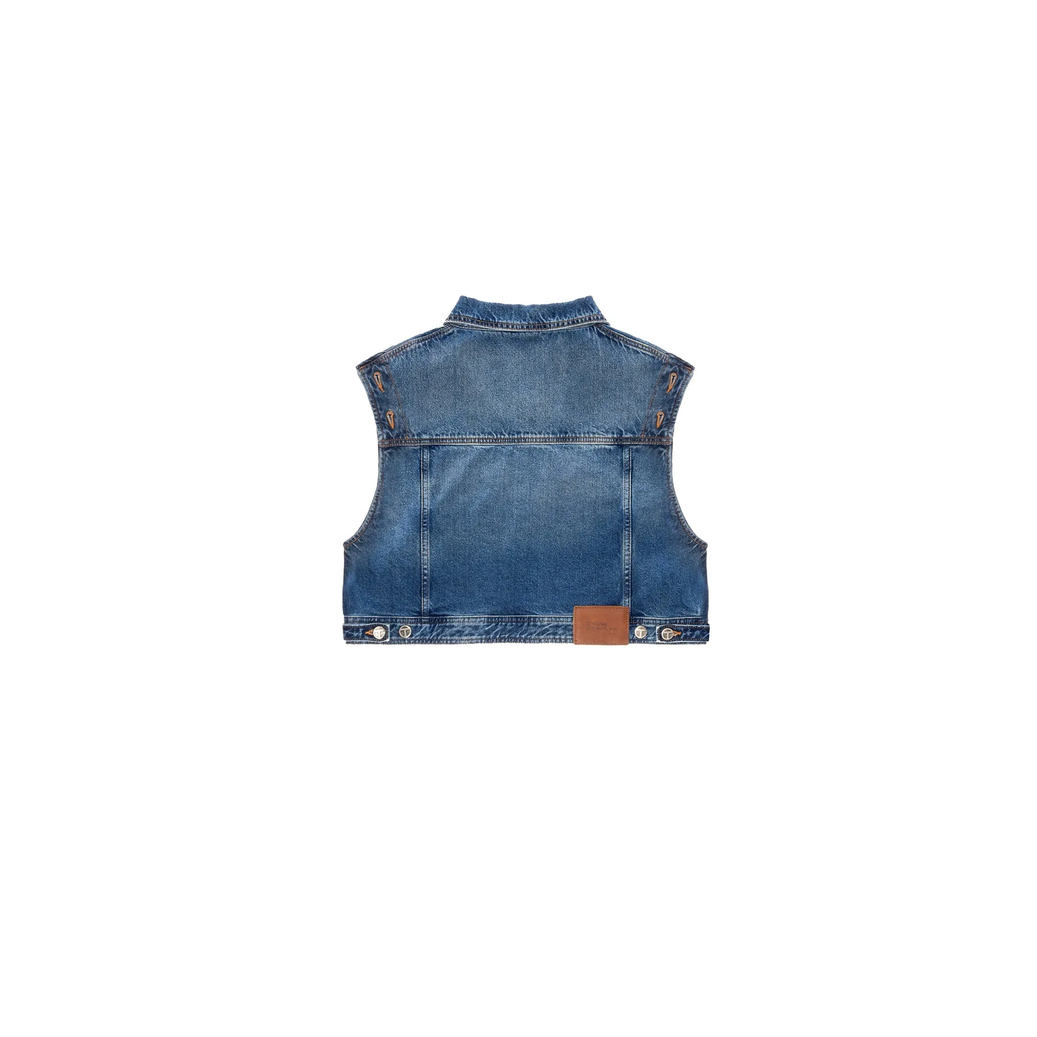 Cropped Detachable Jean Jacket - Blue sold by Telfar product image thumbnail 4