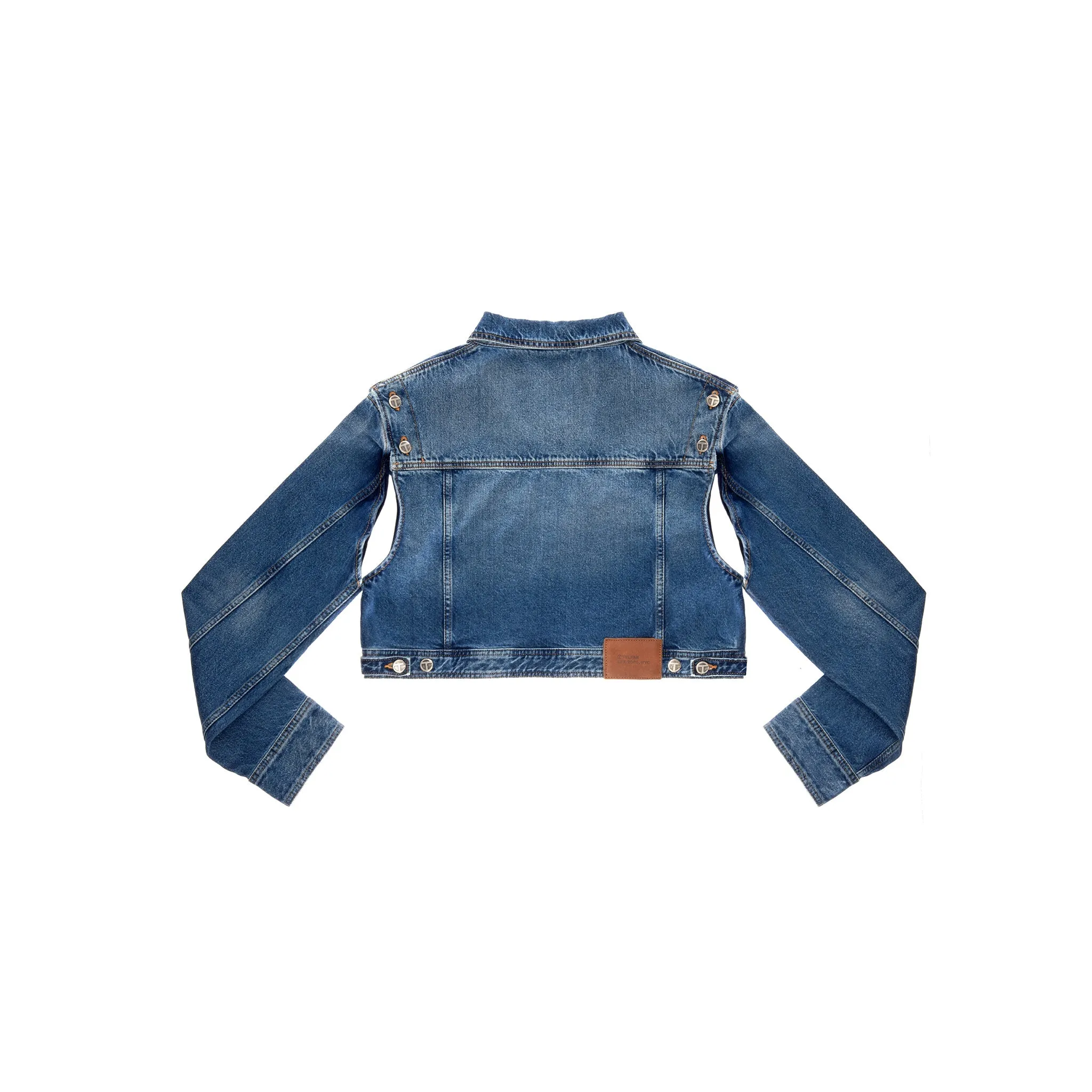 Cropped Detachable Jean Jacket - Blue sold by Telfar product image thumbnail 2