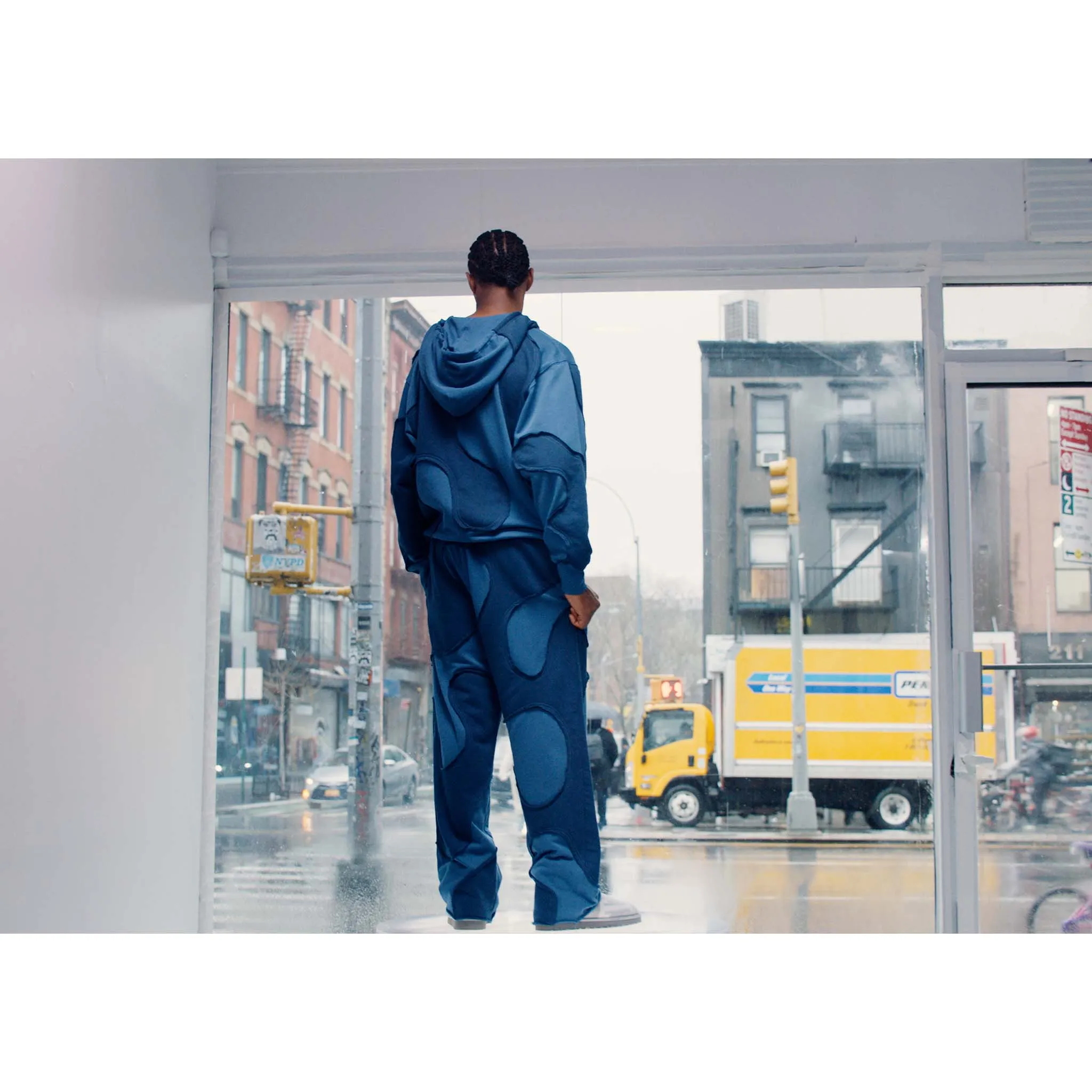 Camo Hoodie - Navy sold by Telfar product image thumbnail 5