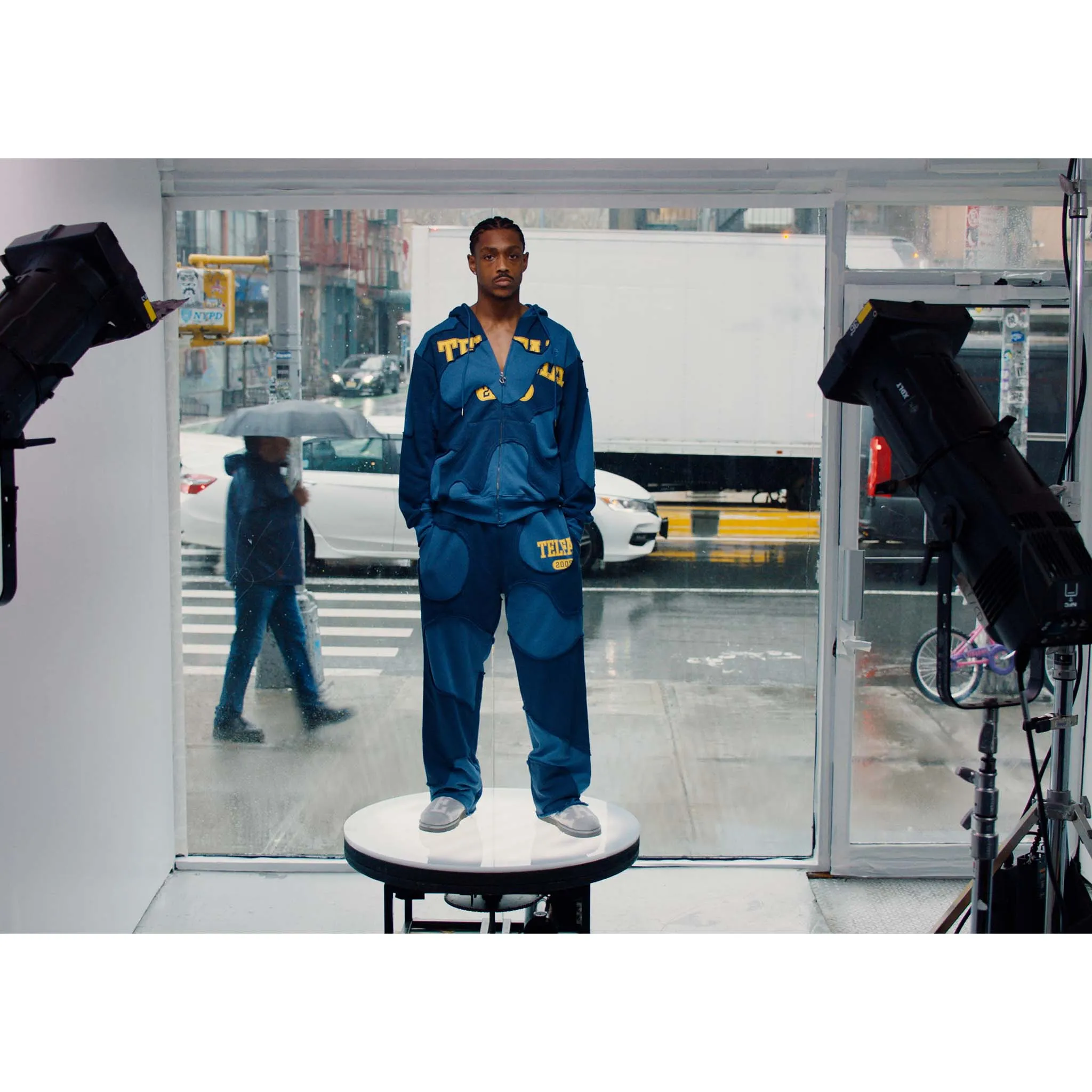 Camo Hoodie - Navy sold by Telfar product image thumbnail 4