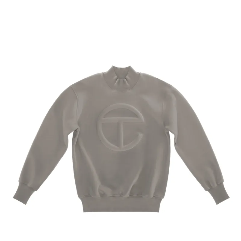 Embossed Mockneck - Grey sold by Telfar