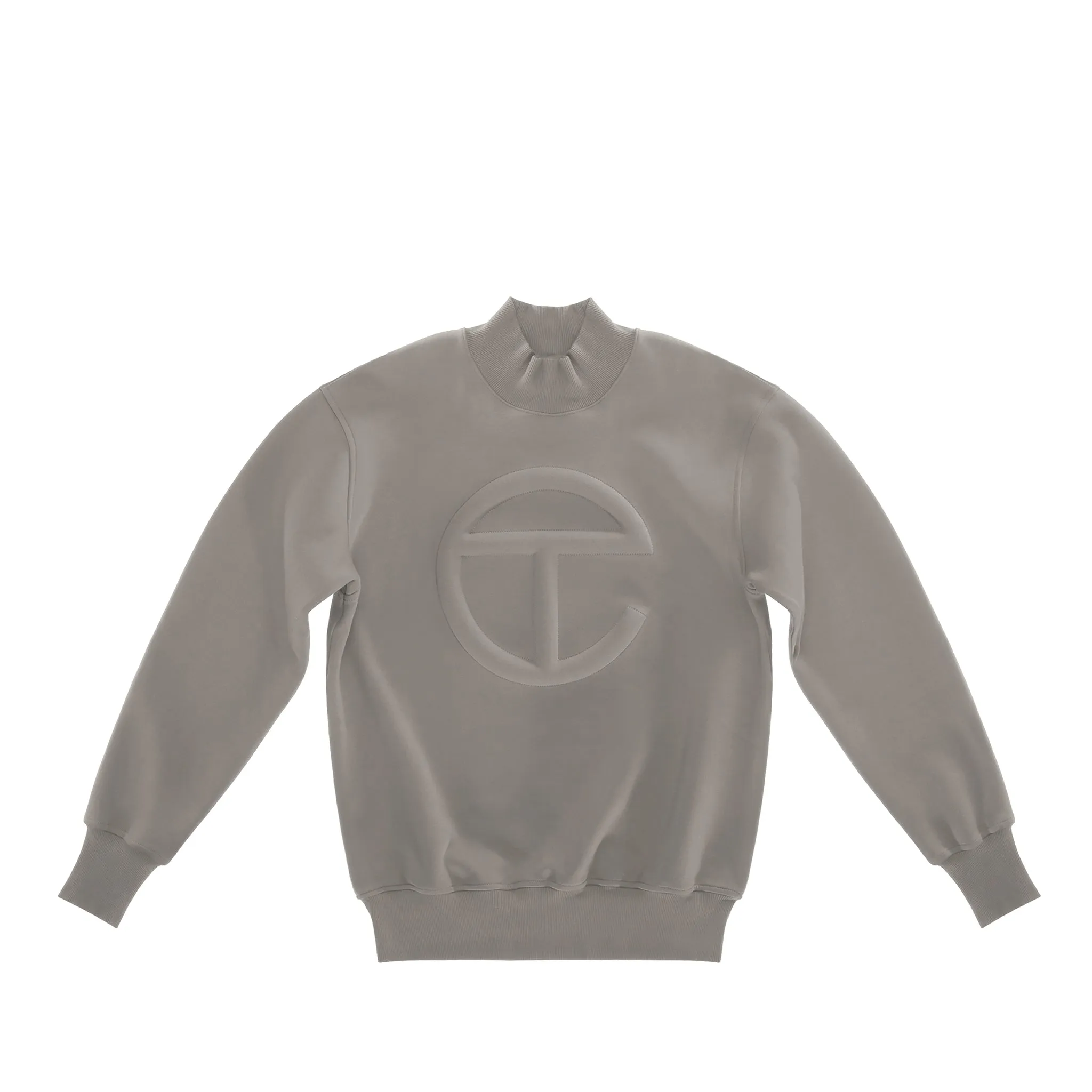Embossed Mockneck - Grey sold by Telfar
