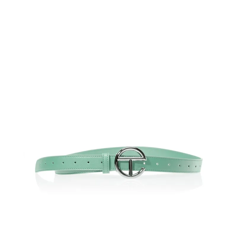 Logo Belt - Silver/Sage sold by Telfar