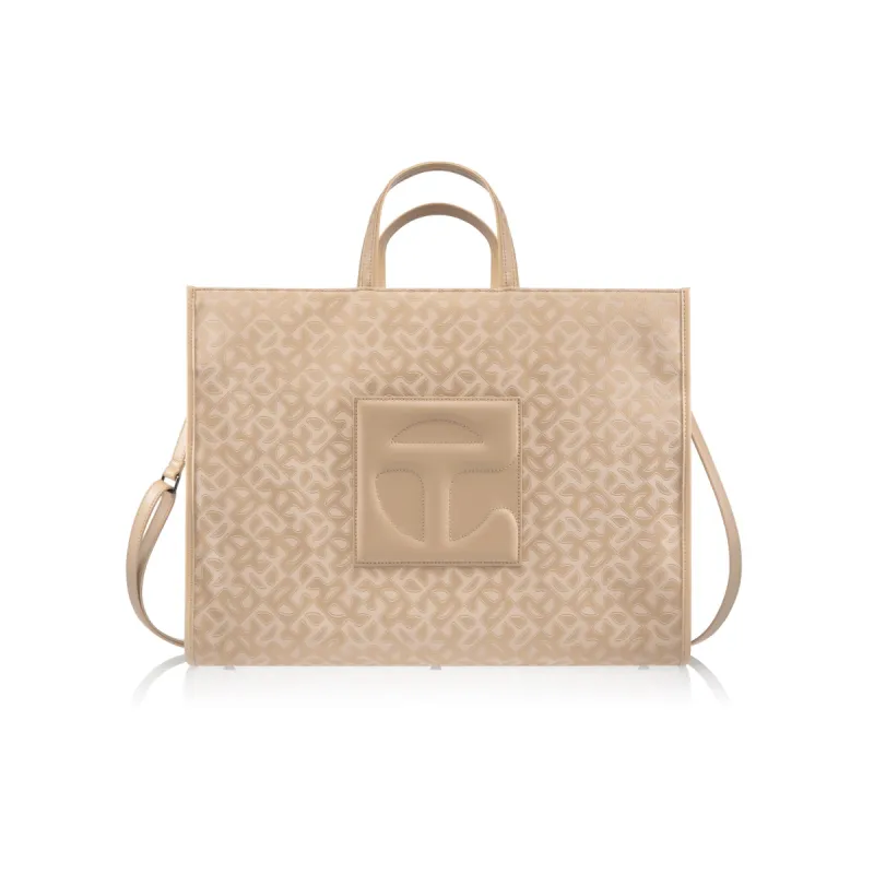 Large Jacquard Shopper - Cream Monogram sold by Telfar