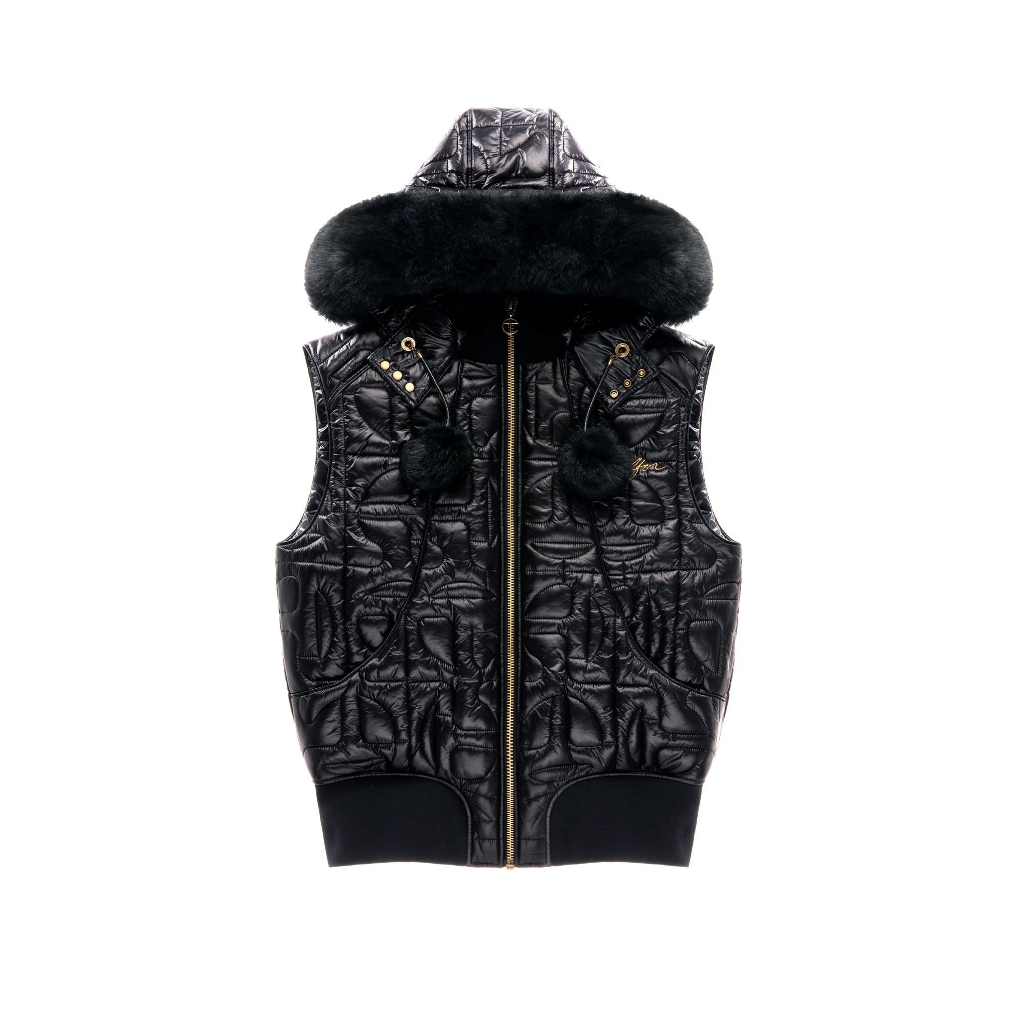 Moose Knuckles x Telfar Quilted Bomber Vest - Black/Shearling sold by Telfar