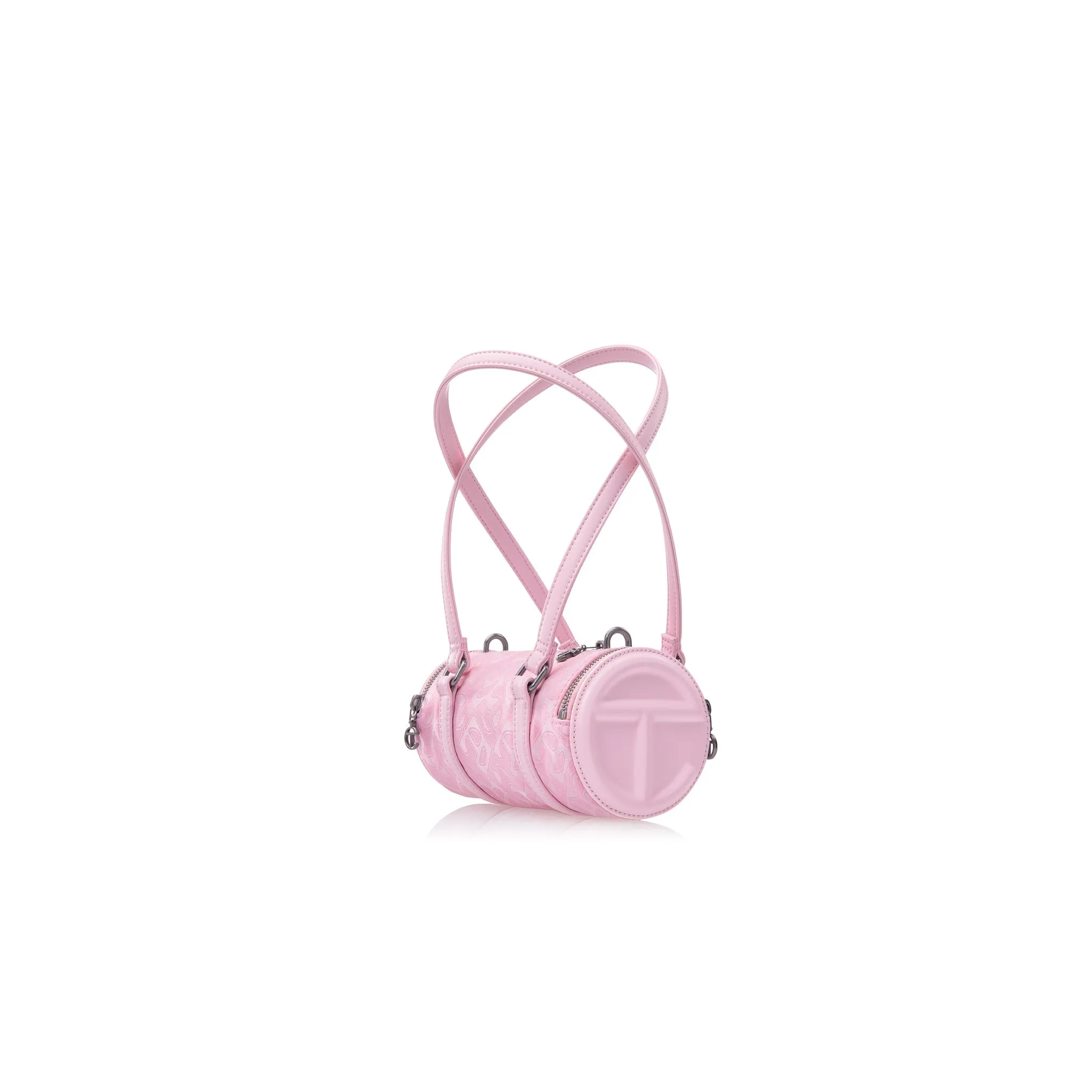 Small Jacquard Telfar Duffle - Bubblegum Monogram sold by Telfar