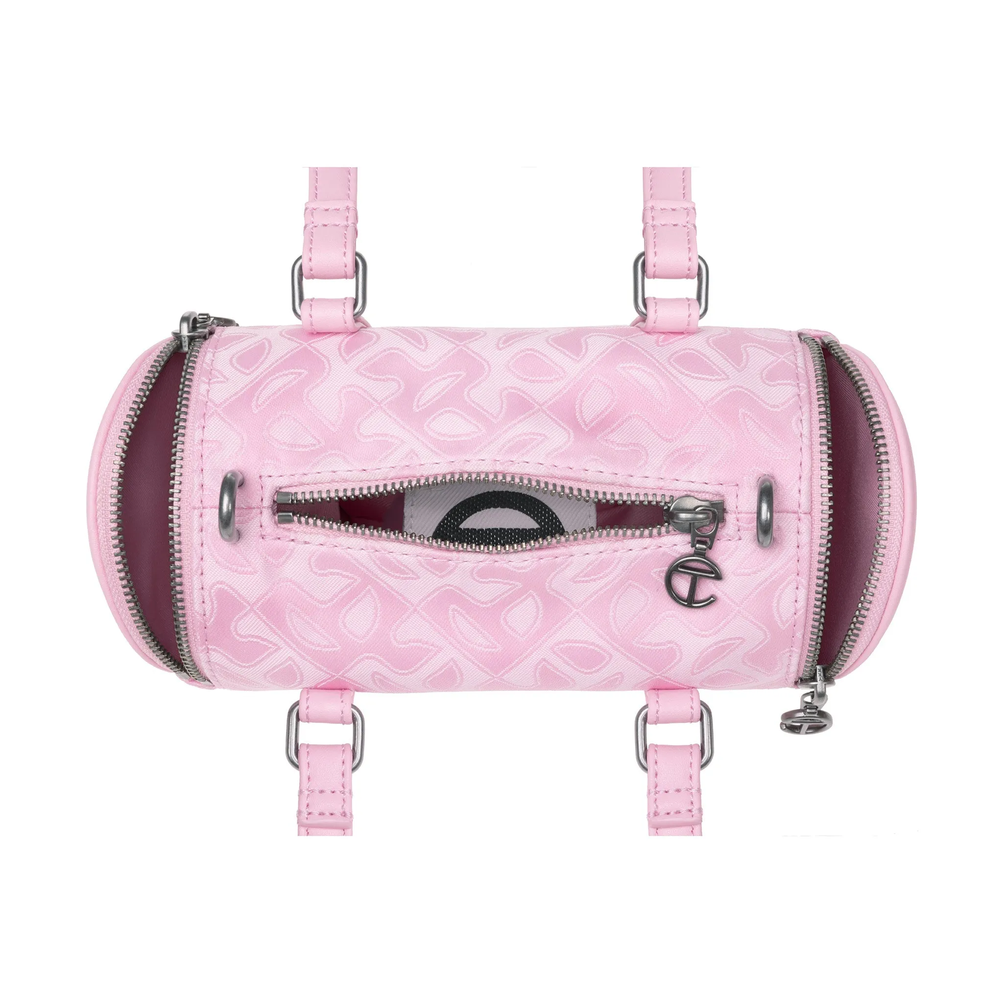Small Jacquard Telfar Duffle - Bubblegum Monogram sold by Telfar product image thumbnail 4