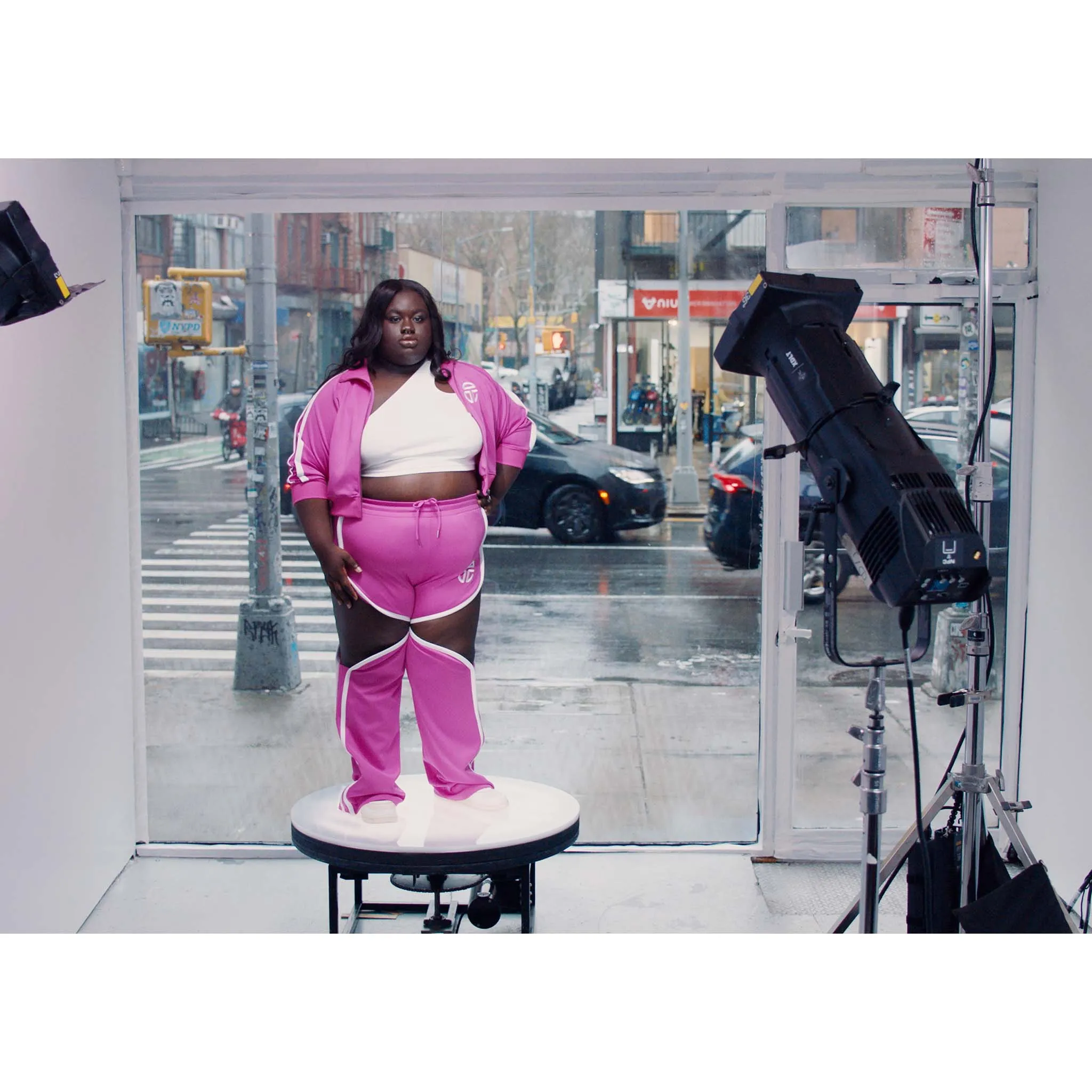 Thigh Hole Track Pant - Azalea sold by Telfar product image thumbnail 4