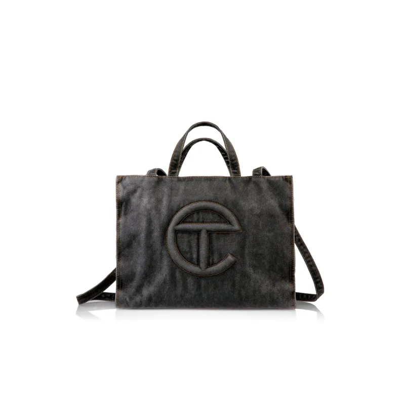 Medium Denim Shopper - Black sold by Telfar