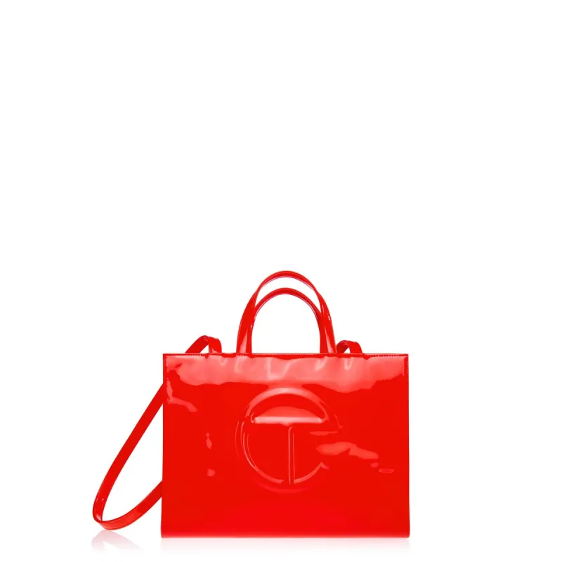 Medium Shopping Bag - Red Patent sold by Telfar