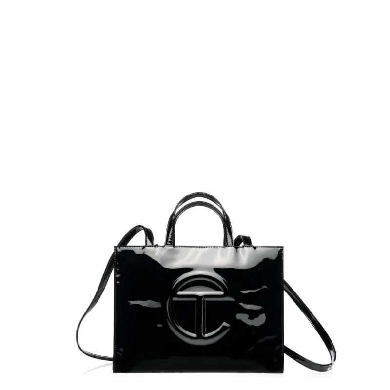 Medium Shopping Bag - Black Patent sold by Telfar