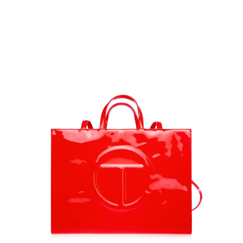 Large Shopping Bag - Red Patent sold by Telfar