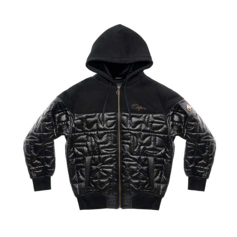 Moose Knuckles x Telfar Quilted Hoodie - Black sold by Telfar