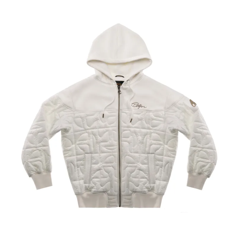 Moose Knuckles x Telfar Quilted Hoodie - Pearl sold by Telfar