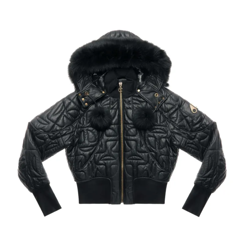 Moose Knuckles x Telfar Quilted Bomber - Leather/Shearling sold by Telfar