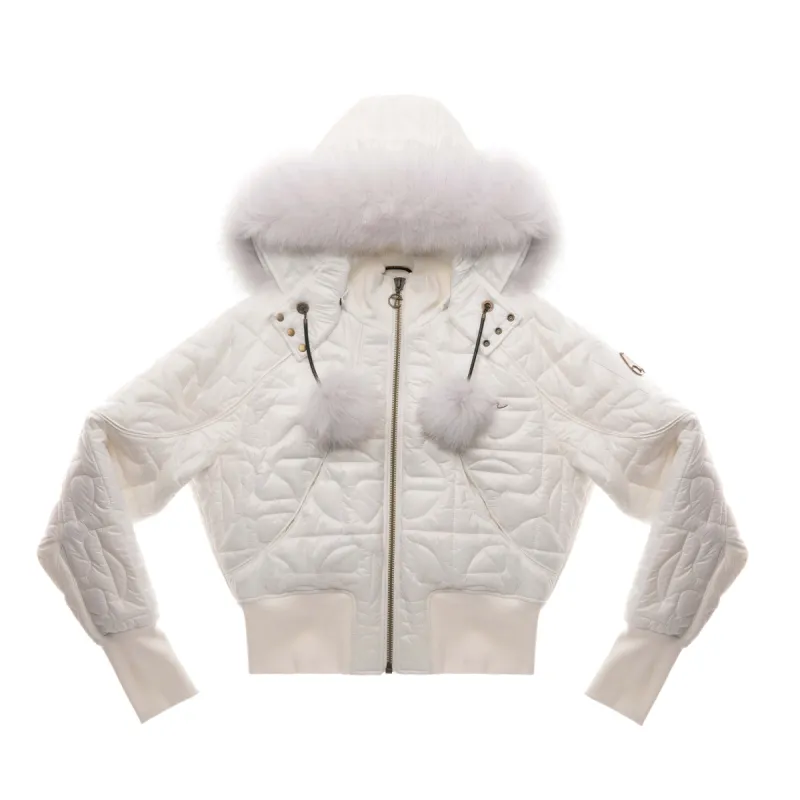 Moose Knuckles x Telfar Quilted Bomber - Pearl/Fox sold by Telfar