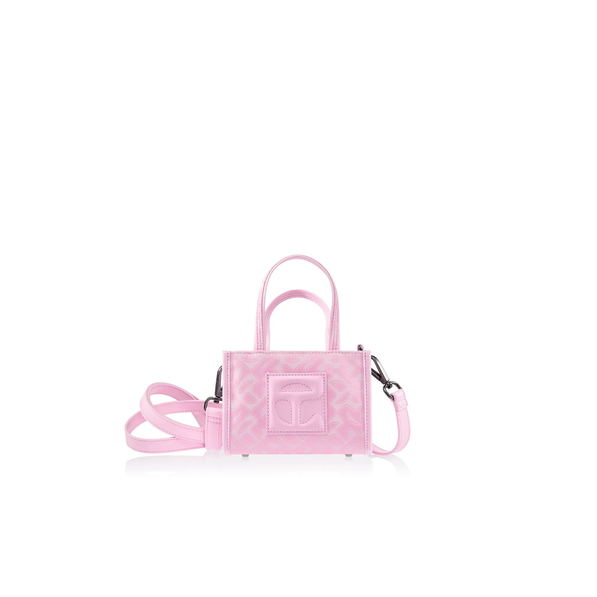 Small Jacquard Shopper - Bubblegum Monogram sold by Telfar