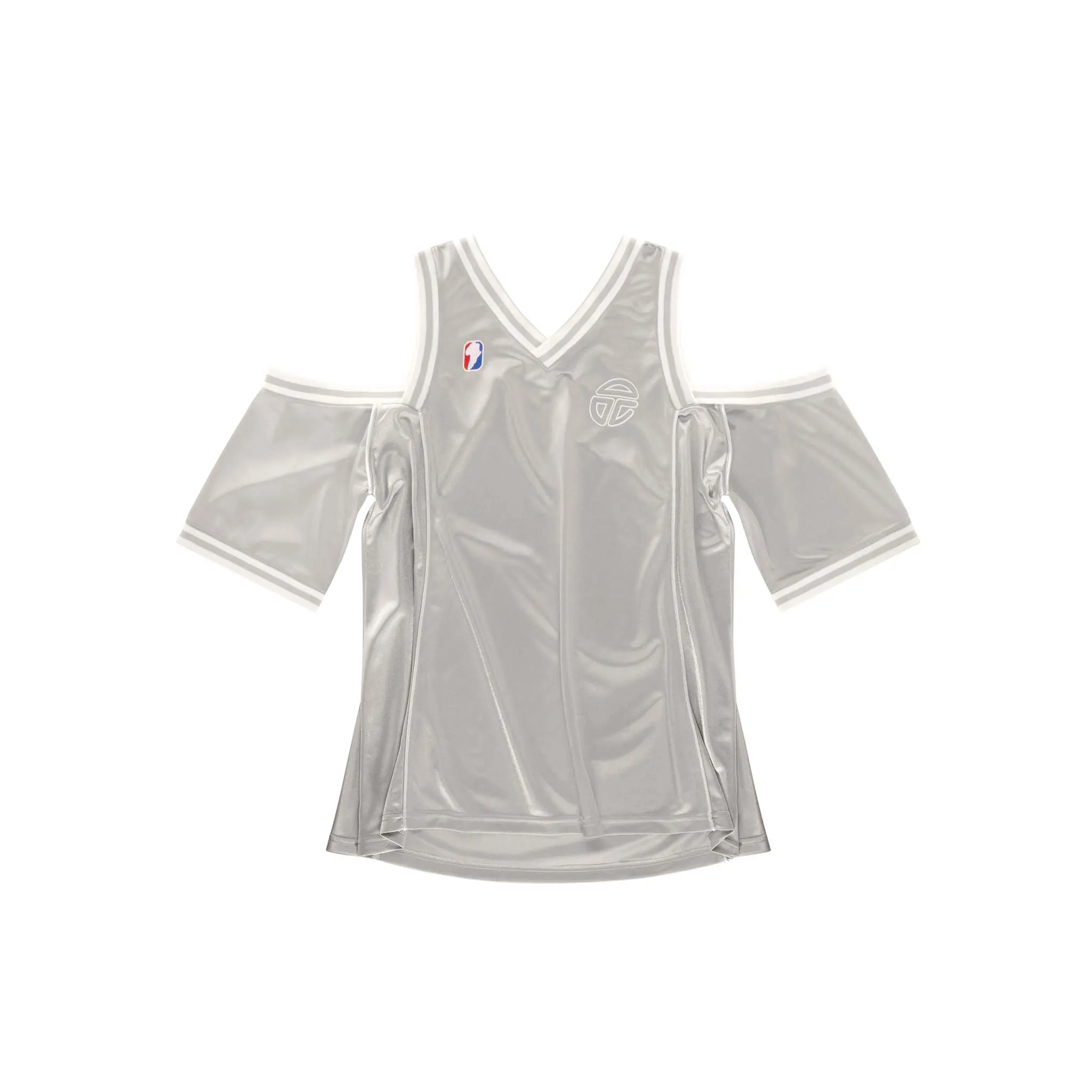 Triple V-neck Jersey - Silver sold by Telfar