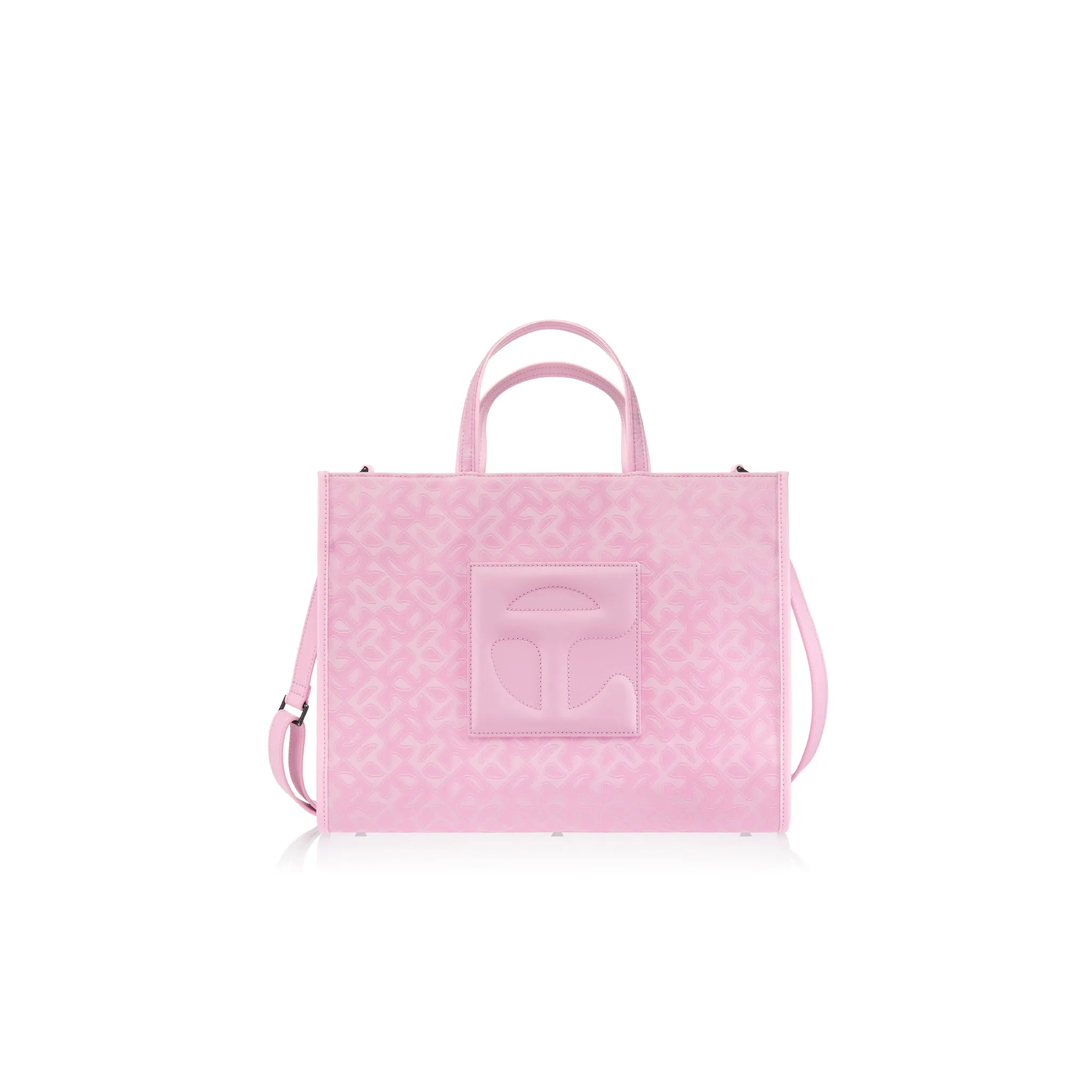 Medium Jacquard Shopper - Bubblegum Monogram sold by Telfar