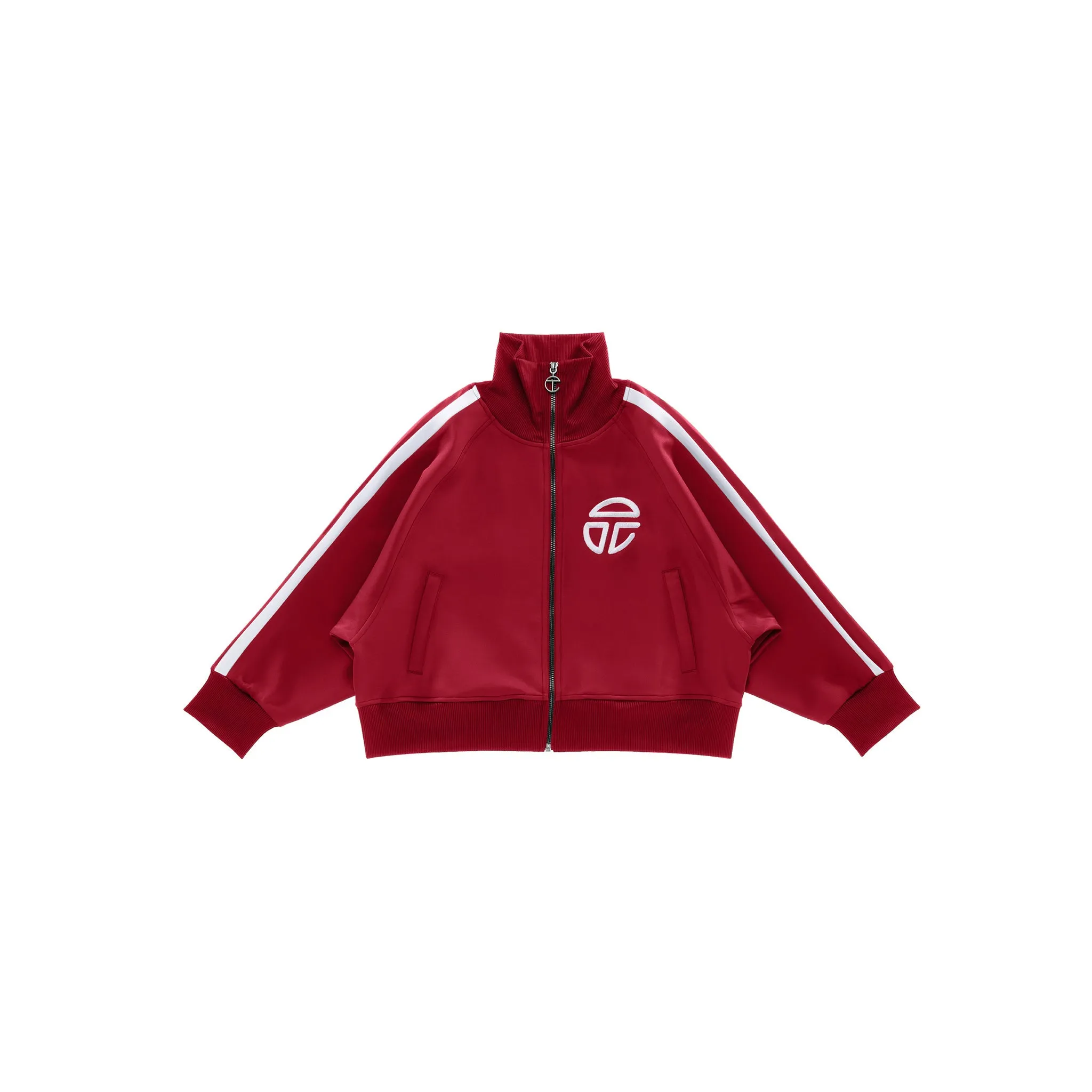 Cropped Track Jacket - Oxblood sold by Telfar