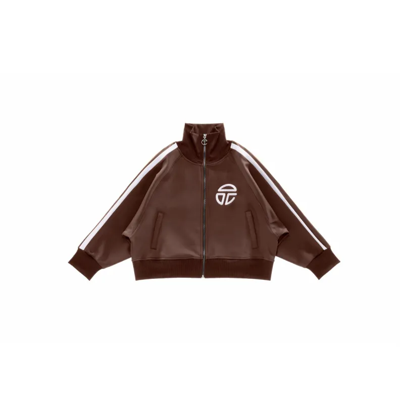 Cropped Track Jacket - Chocolate sold by Telfar