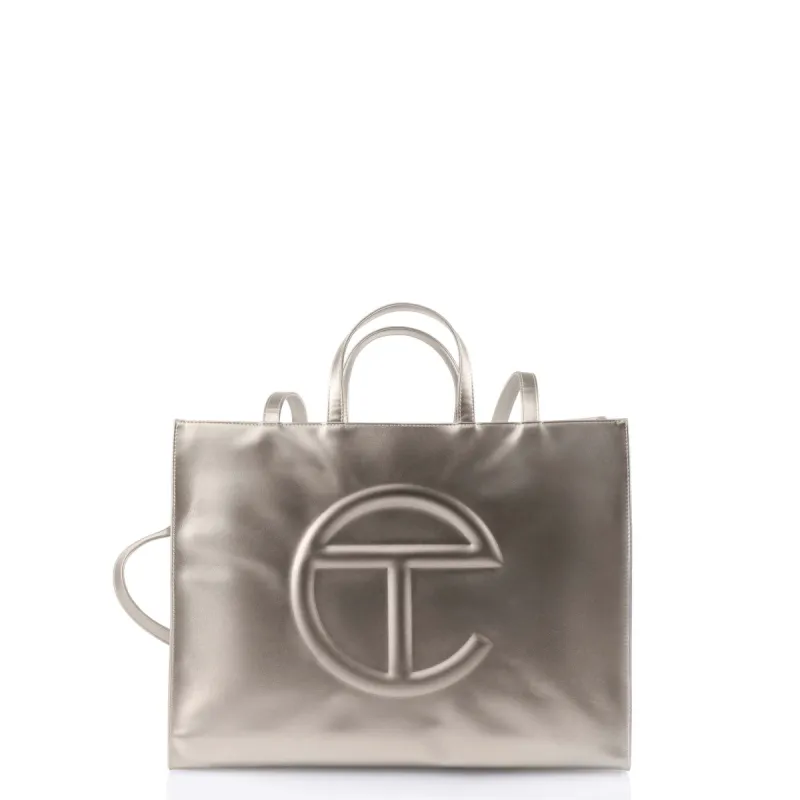 Large Shopping Bag - Bronze sold by Telfar