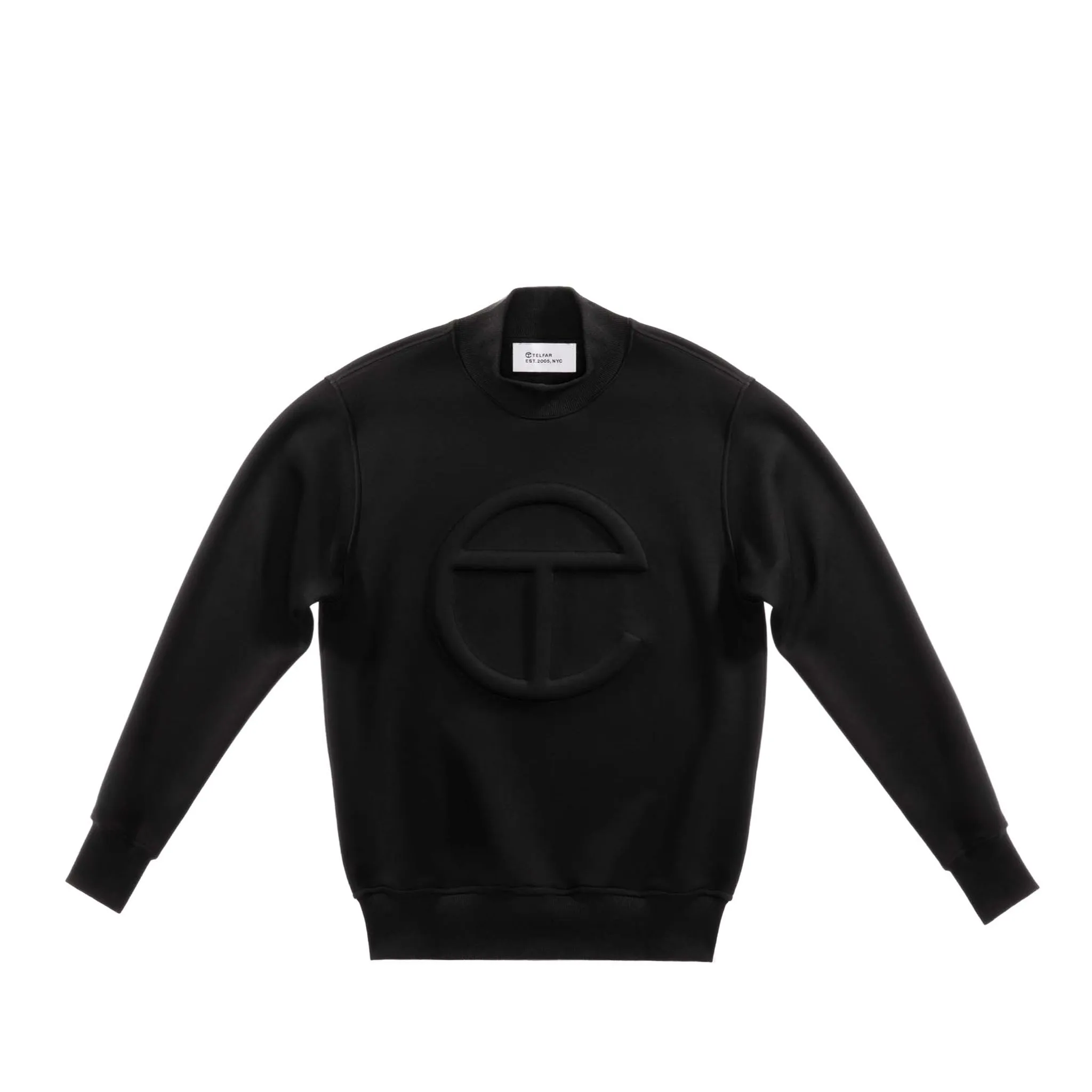 Embossed Mockneck - Black sold by Telfar