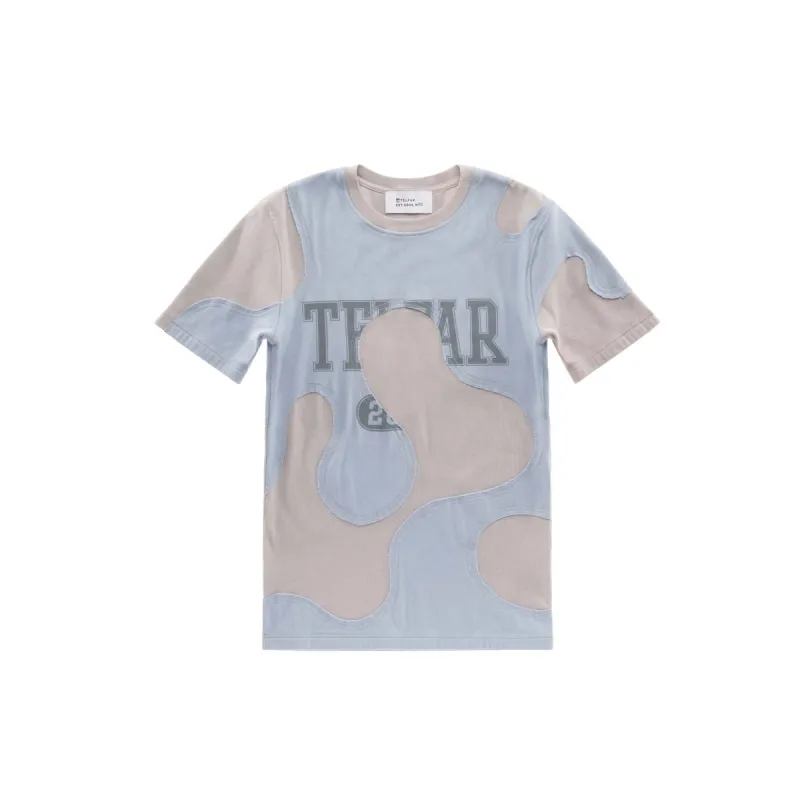 Camo T-shirt - Blue/Bone sold by Telfar