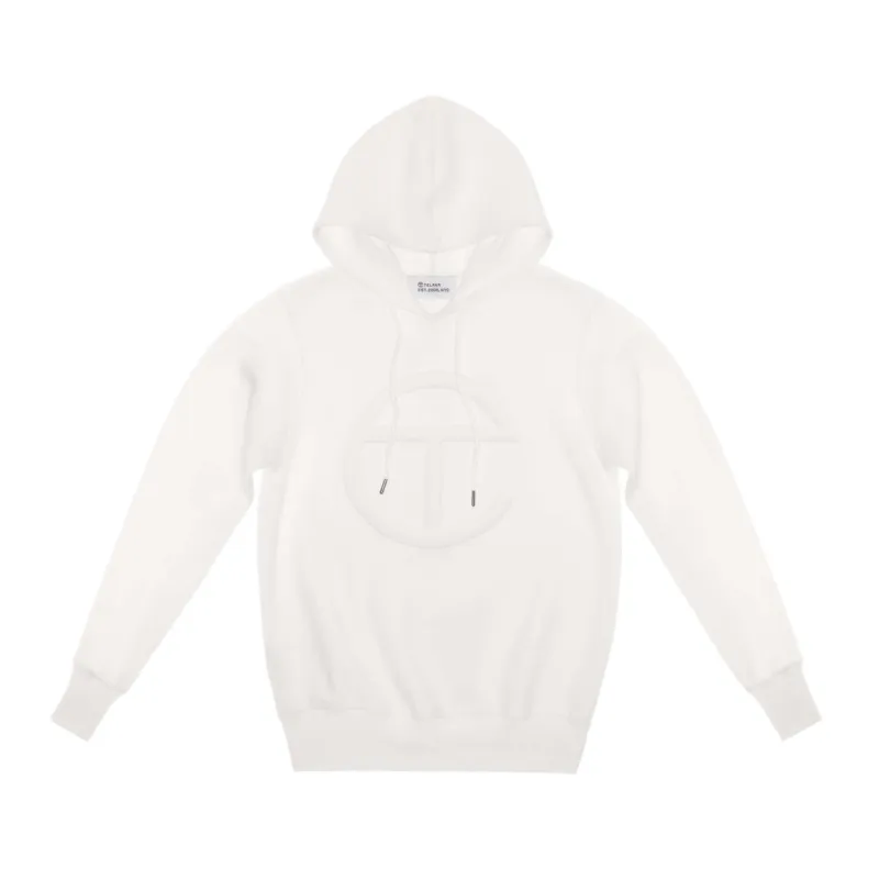 Embossed Hoodie - White sold by Telfar