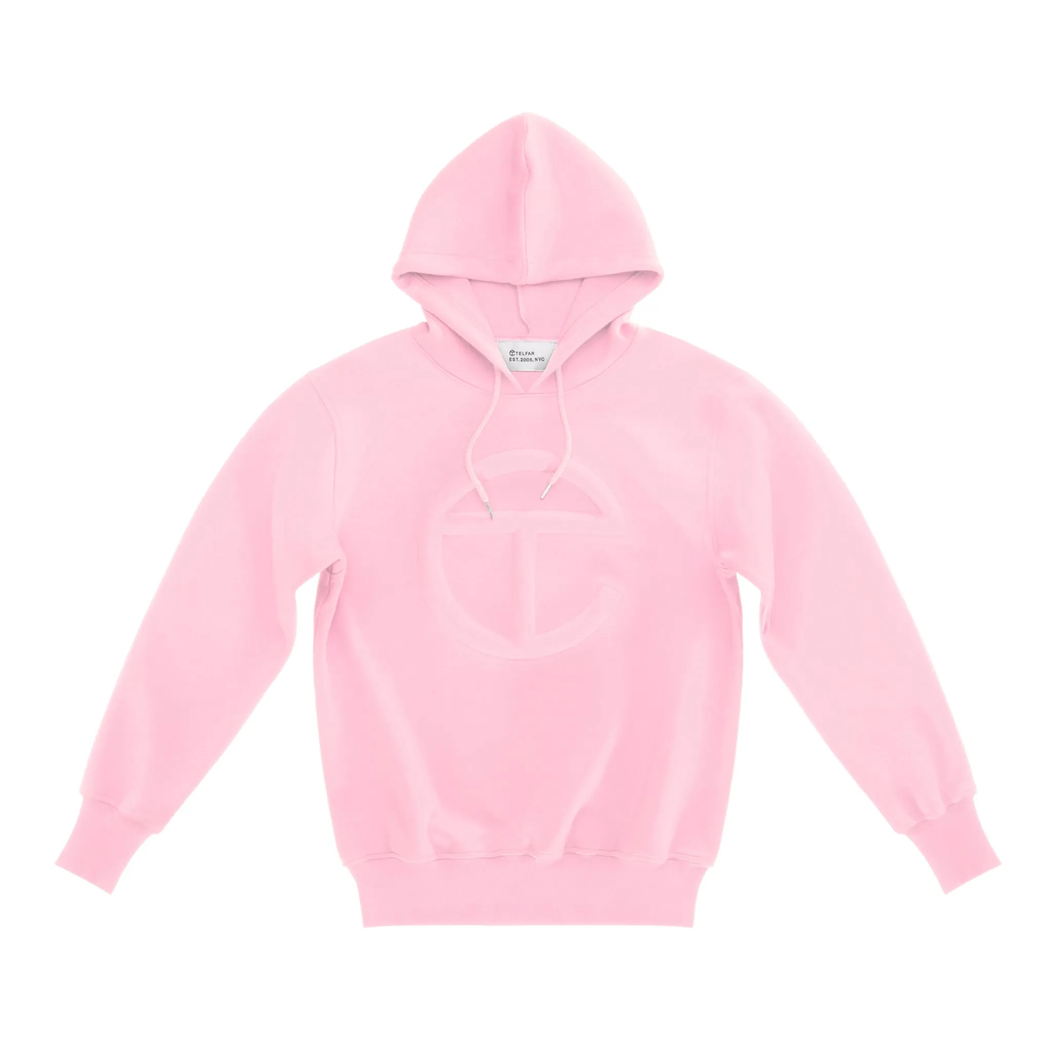 Embossed Hoodie - Bubblegum sold by Telfar