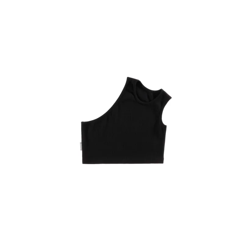 Cropped Half Tank - Black sold by Telfar
