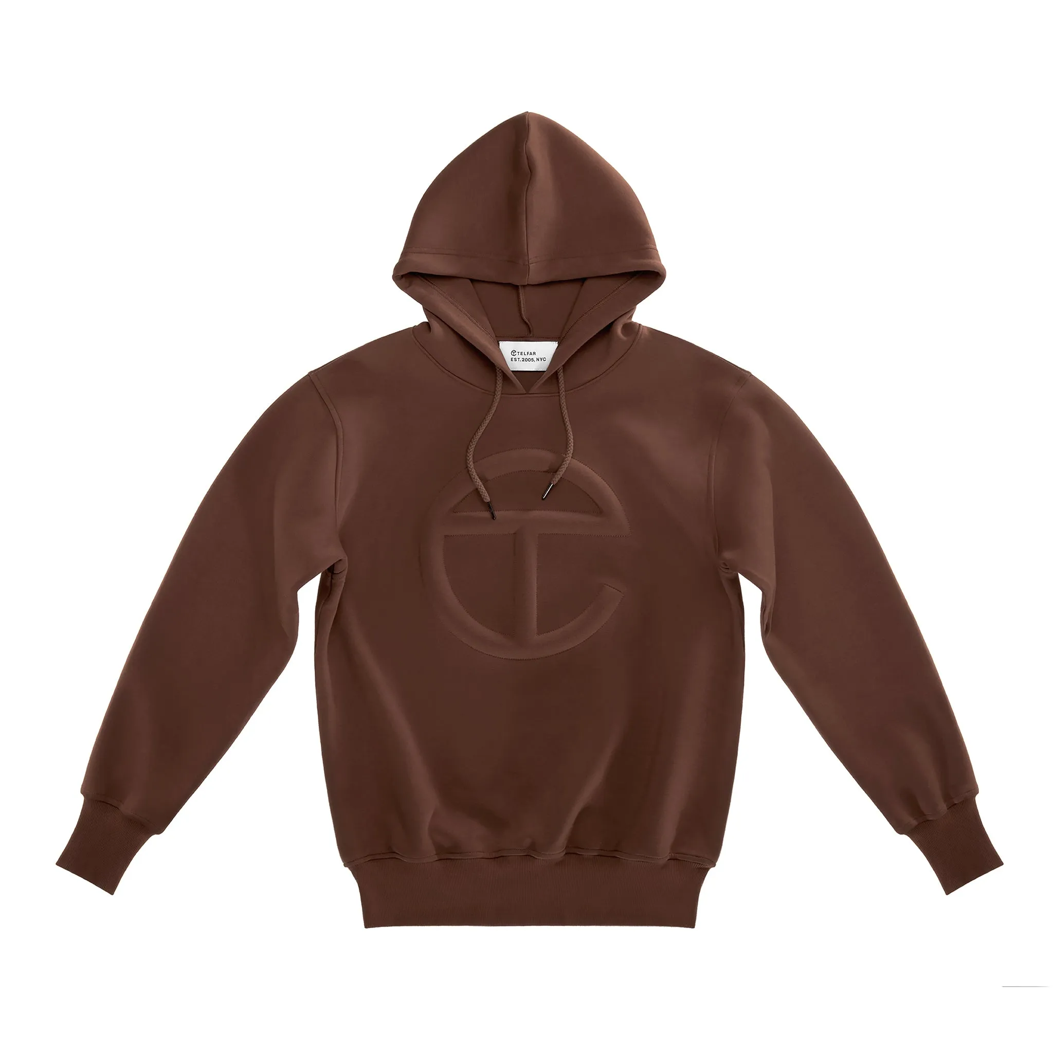 Embossed Hoodie - Chocolate sold by Telfar
