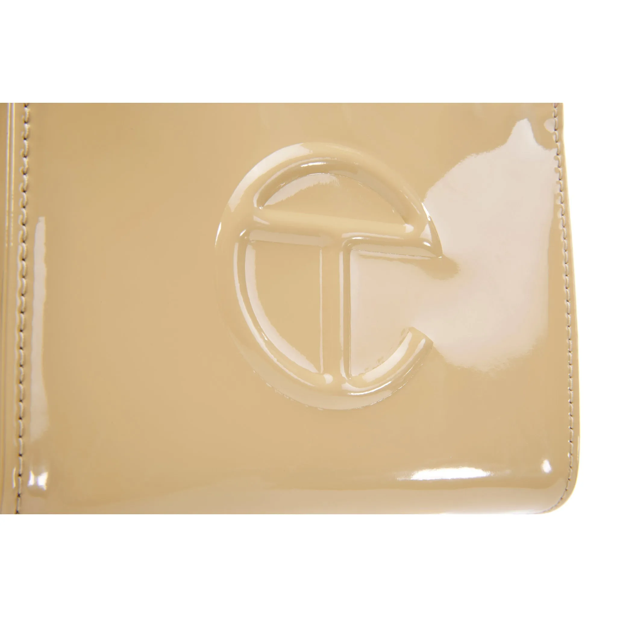 Small Shopping Bag - Khaki Patent sold by Telfar product image thumbnail 3