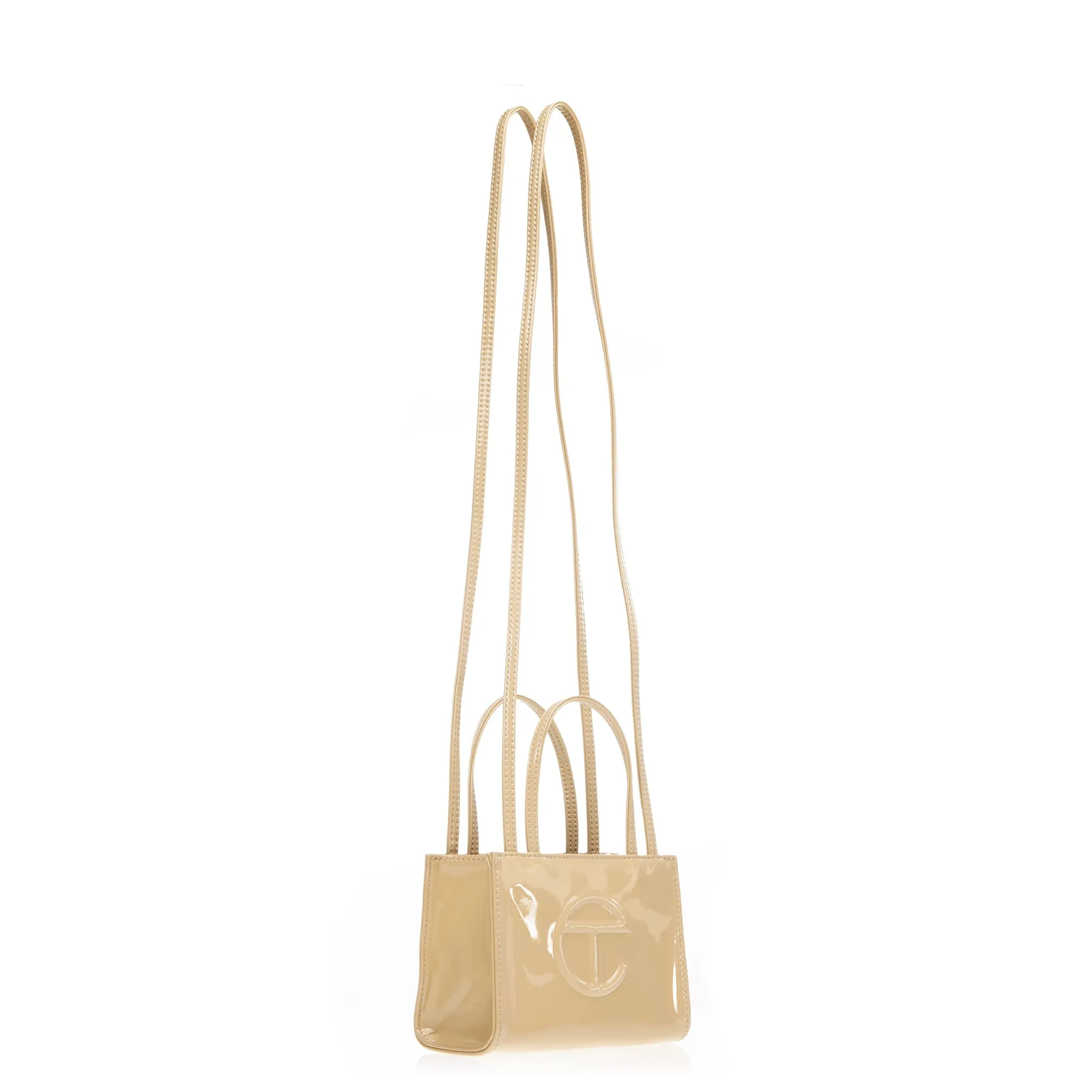 Small Shopping Bag - Khaki Patent sold by Telfar product image thumbnail 2
