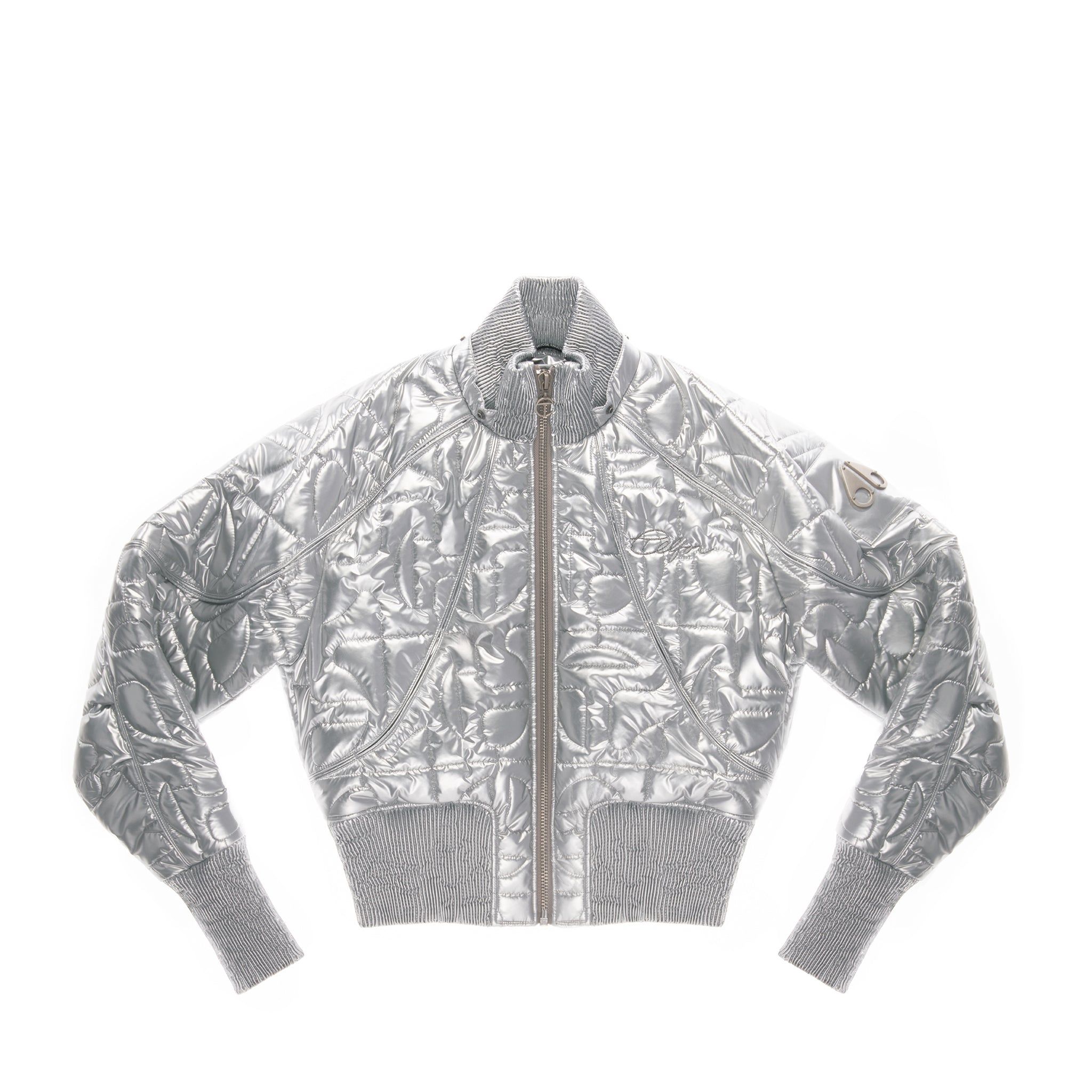 Moose Knuckles x Telfar Quilted Bomber - Silver/Fox sold by Telfar product image thumbnail 3