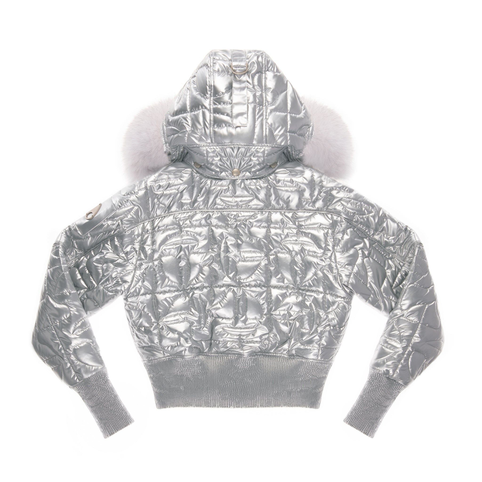 Moose Knuckles x Telfar Quilted Bomber - Silver/Fox sold by Telfar product image thumbnail 2