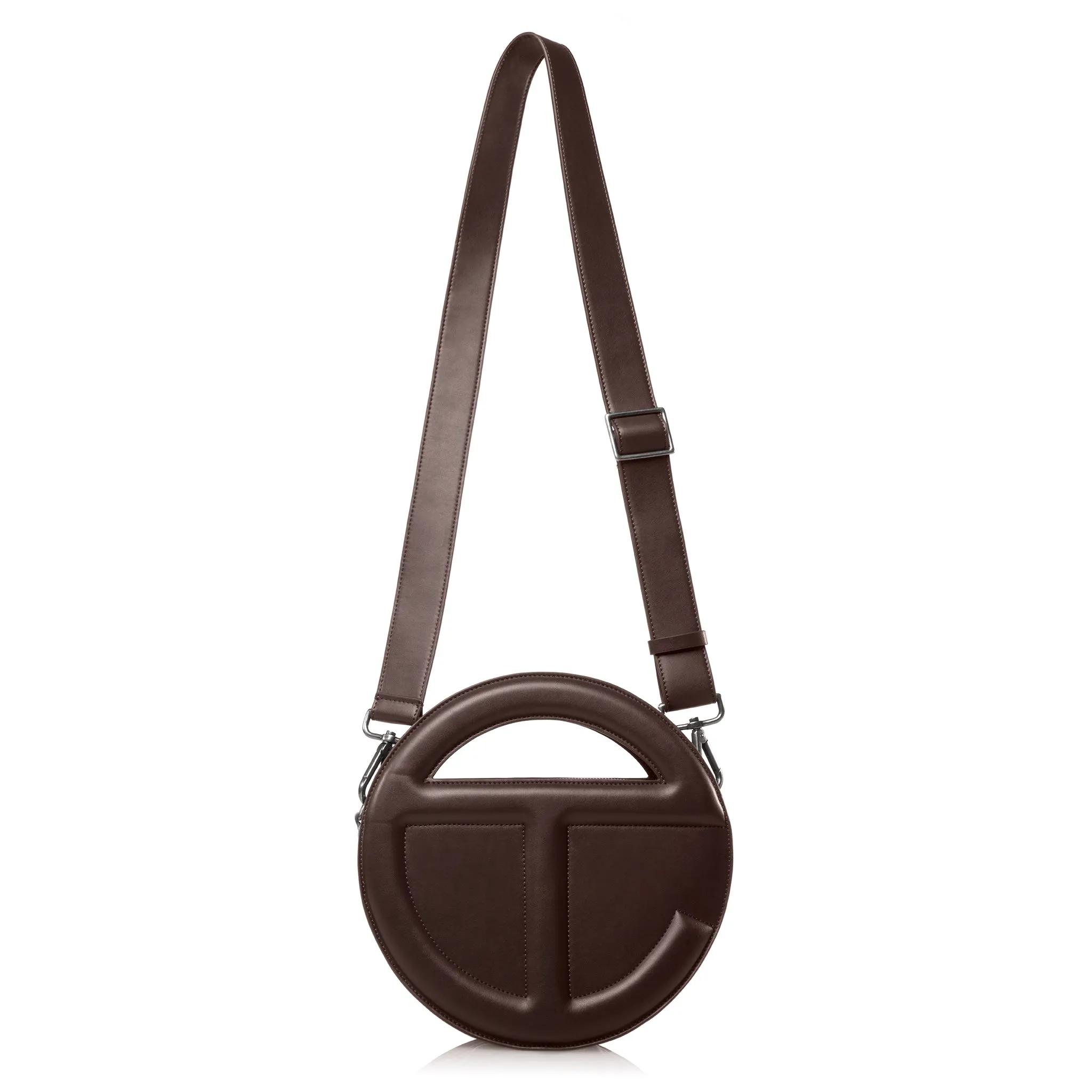 Round Telfar Circle Bag - Chocolate sold by Telfar product image thumbnail 3