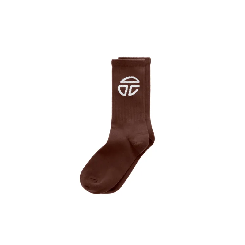 Athletic Logo Socks - Chocolate sold by Telfar