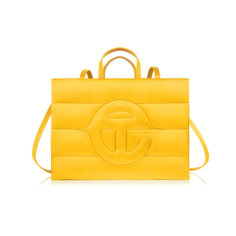 Large Puff Shopper - Yellow sold by Telfar