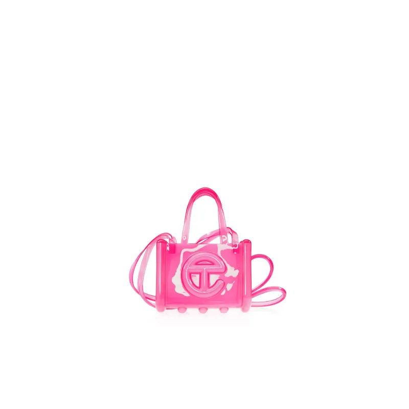 Melissa x Telfar Small Jelly Shopper - Clear Pink sold by Telfar